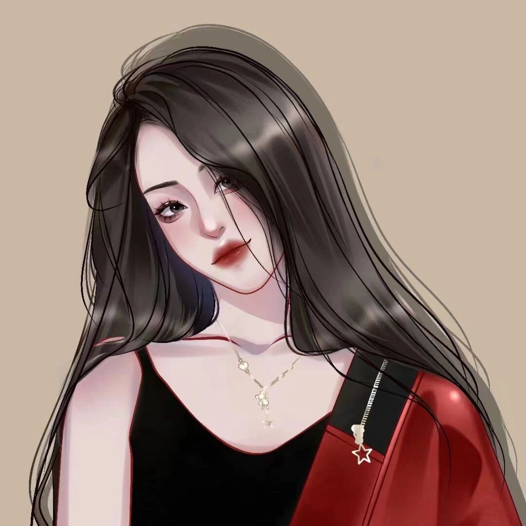 手绘画一个又飒又酷的女生动漫头像