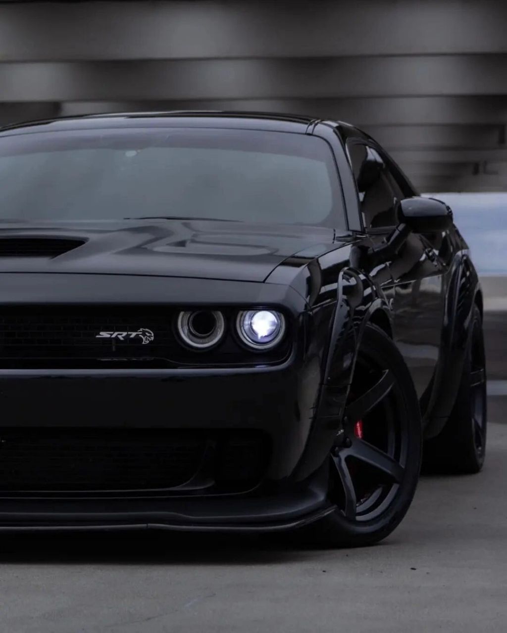 srt all black #道奇# #肌肉车