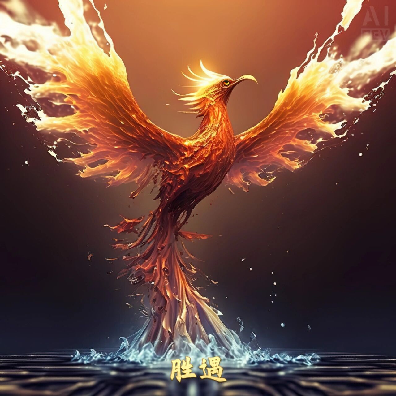 上古八大神鸟 * 凤凰:传说中世间最先出现的鸟,就是一只雄的凤,和一只