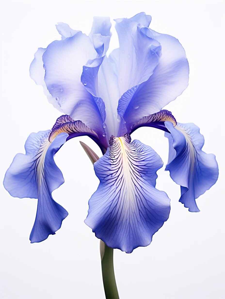 绘画素材1000更~蓝色鸢尾花