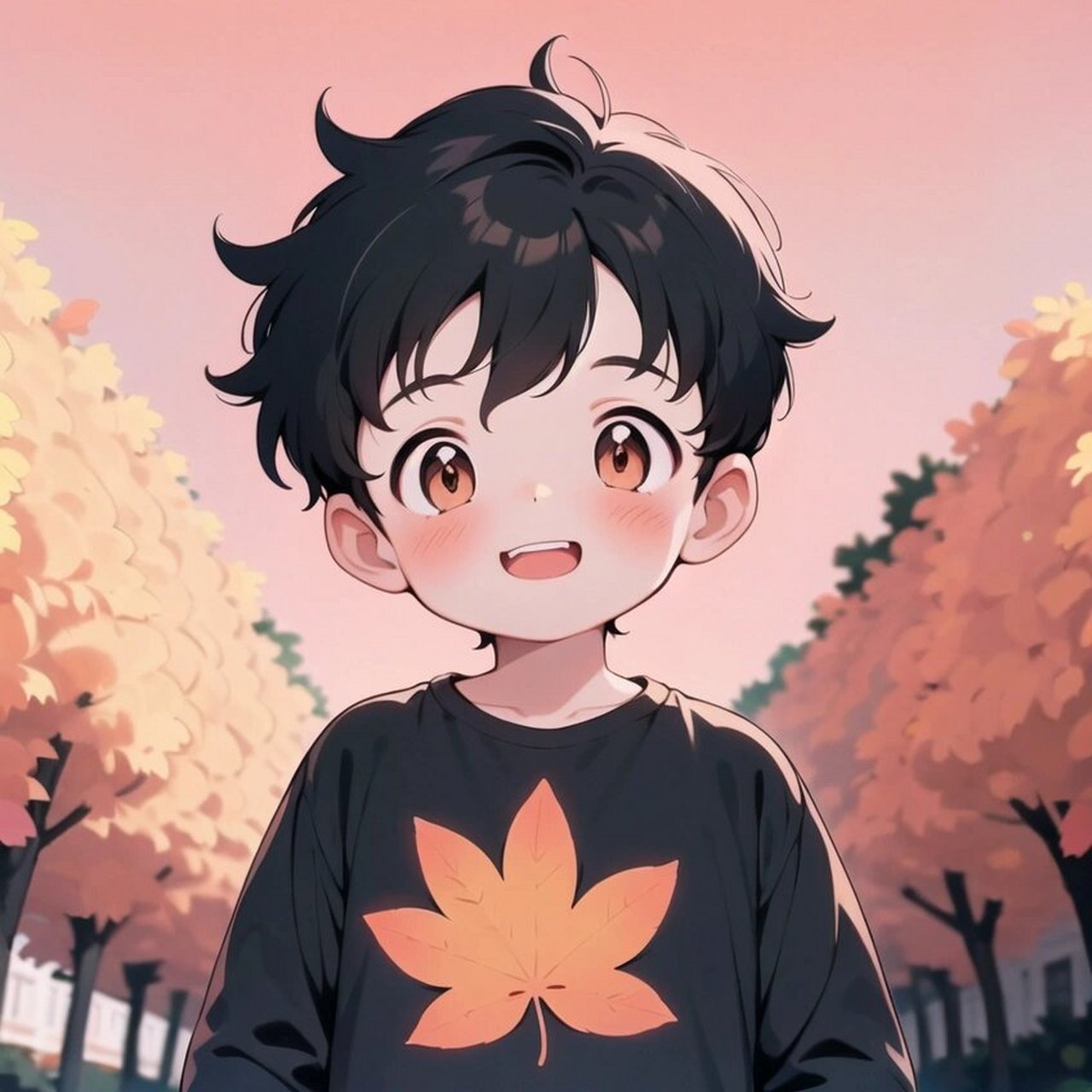 动漫情侣头像|听说秋天和枫叶更搭哦93