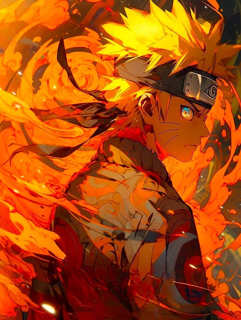 火影忍者丨漩涡鸣人超帅壁纸十张 我也变强了,为了成为火影,为了不输