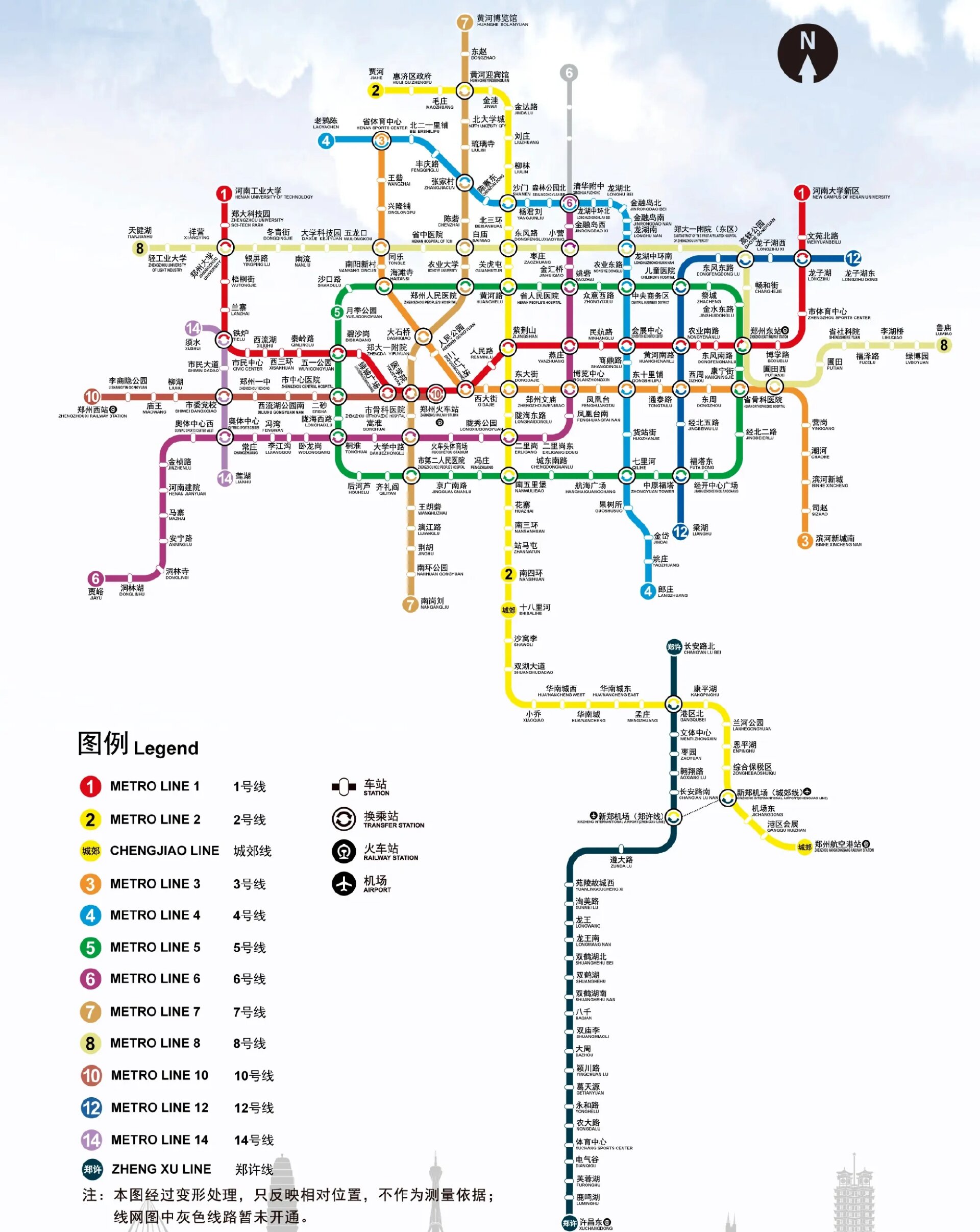 郑州地铁第四期规划图图片