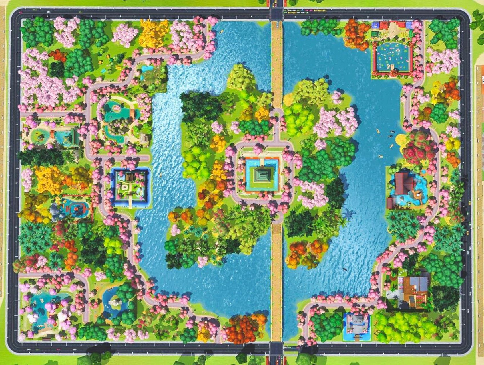 模拟城市/绿色山谷地图布局分享