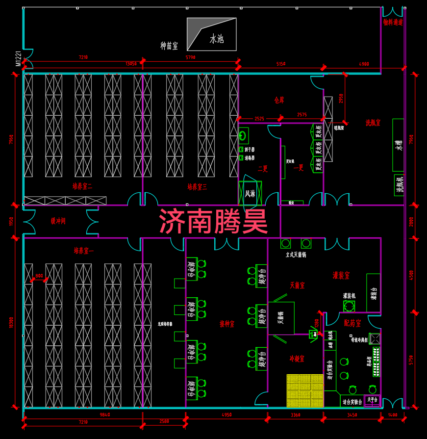 组培室常规设计图