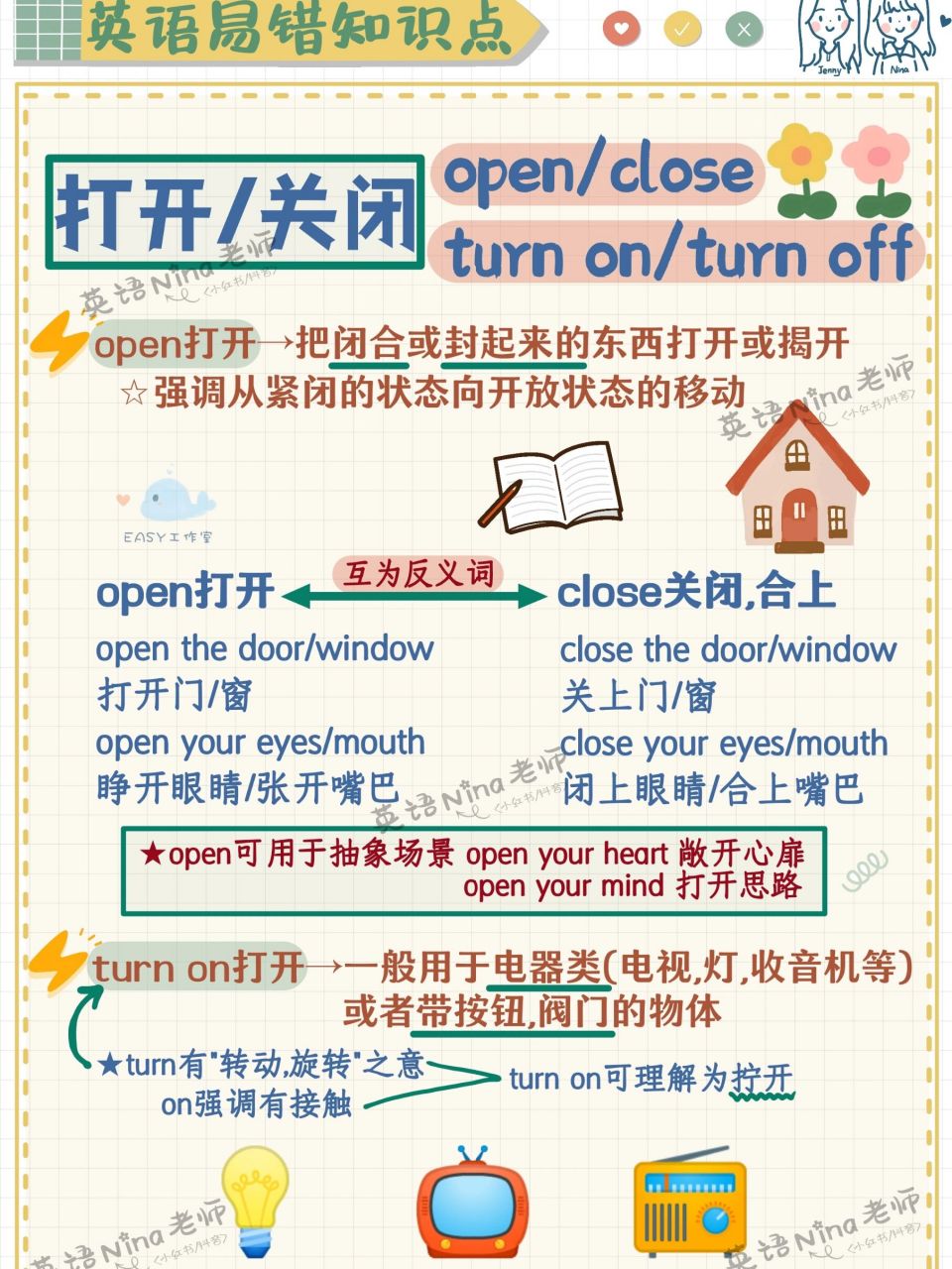 open和turn on的本质区别是啥?