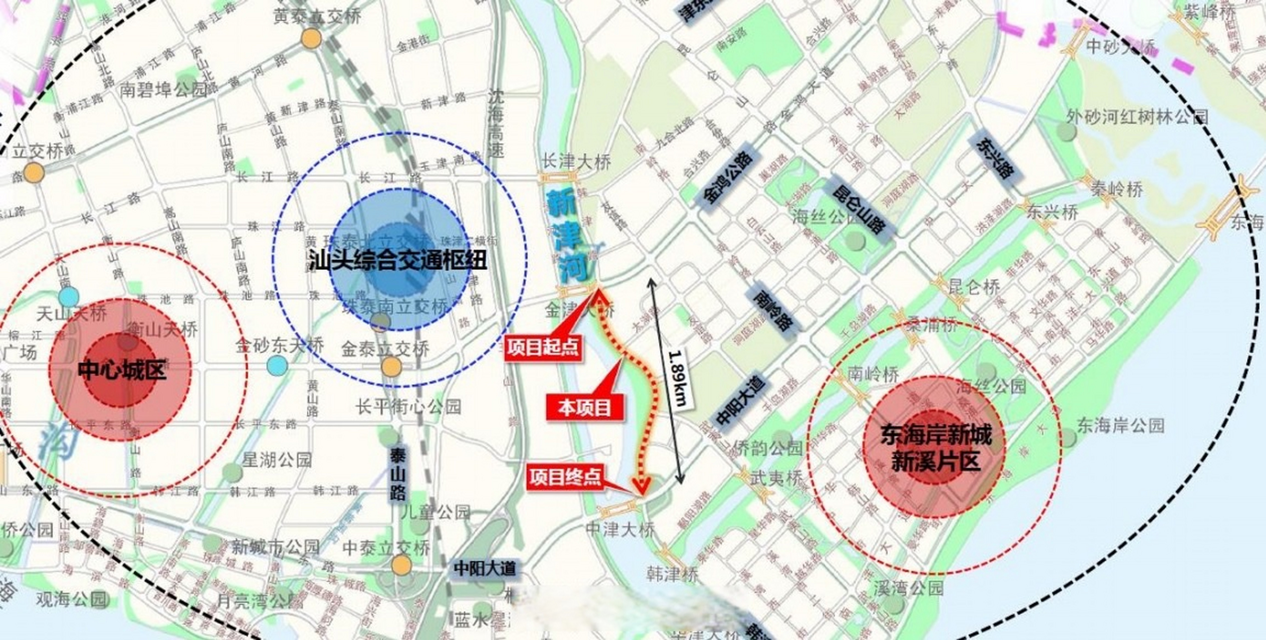 城视汕头[超话] 韩津路(金鸿公路-中阳大道)道路建设工程勘察设计