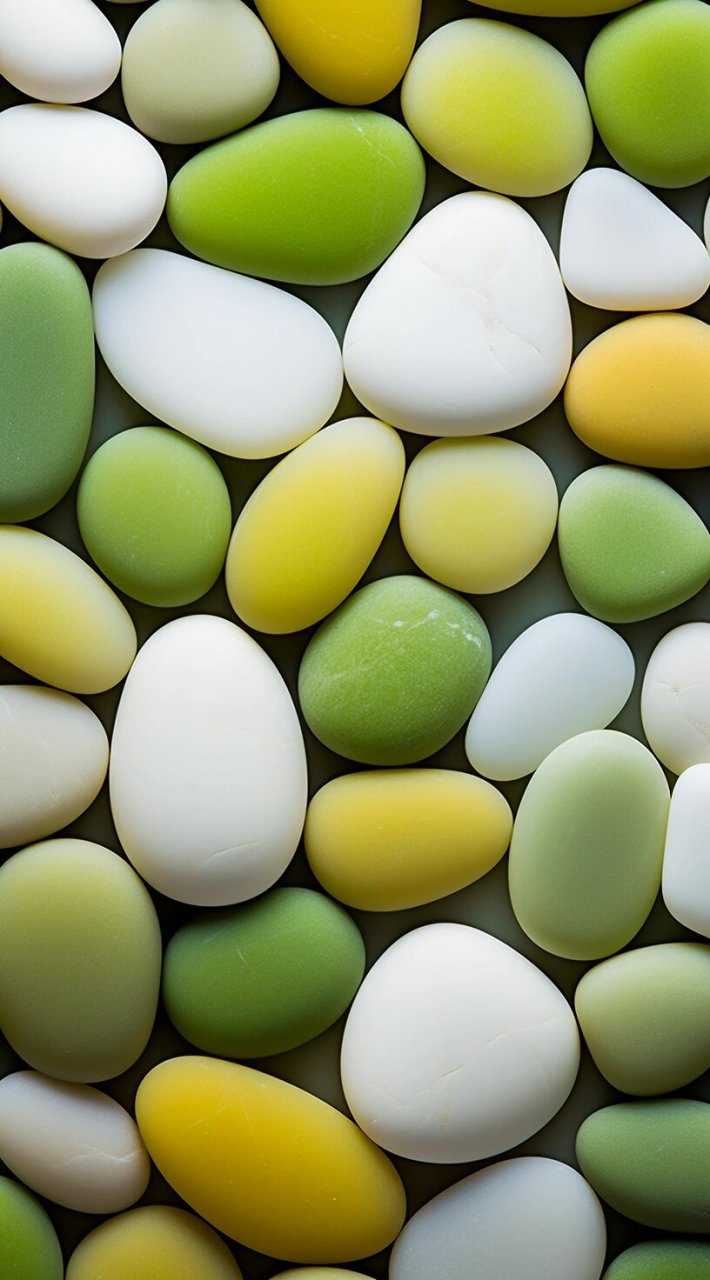 来试试这款充满自然之美的彩色鹅卵石手机壁纸吧!