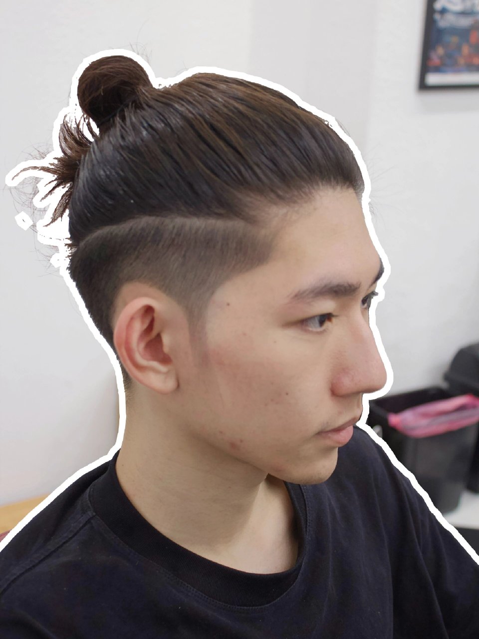 长发男/丸子头 留长发的男生还是要打理下头发看起来会干净很多