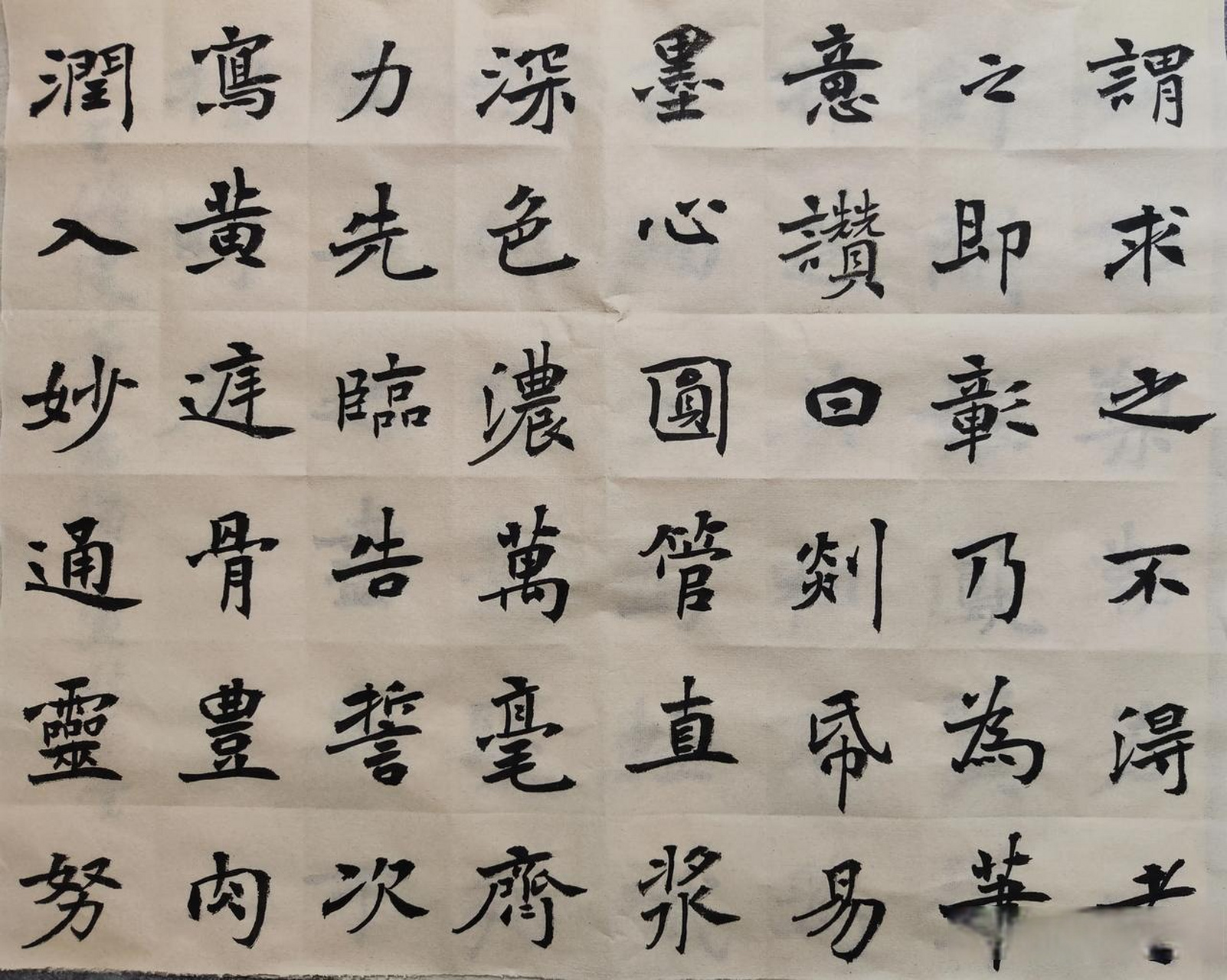 景堂习作之魏碑楷书古代书论王僧虔《笔意赞》书法交流圈 书法 书法