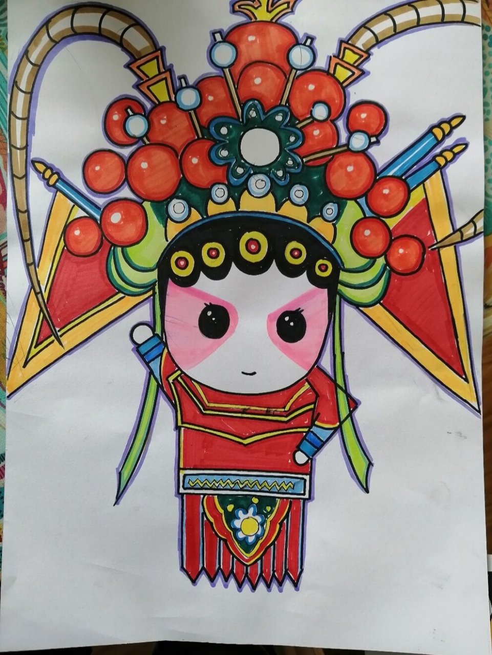 京剧人物系列 适合6--8岁儿童画的京剧人物系列