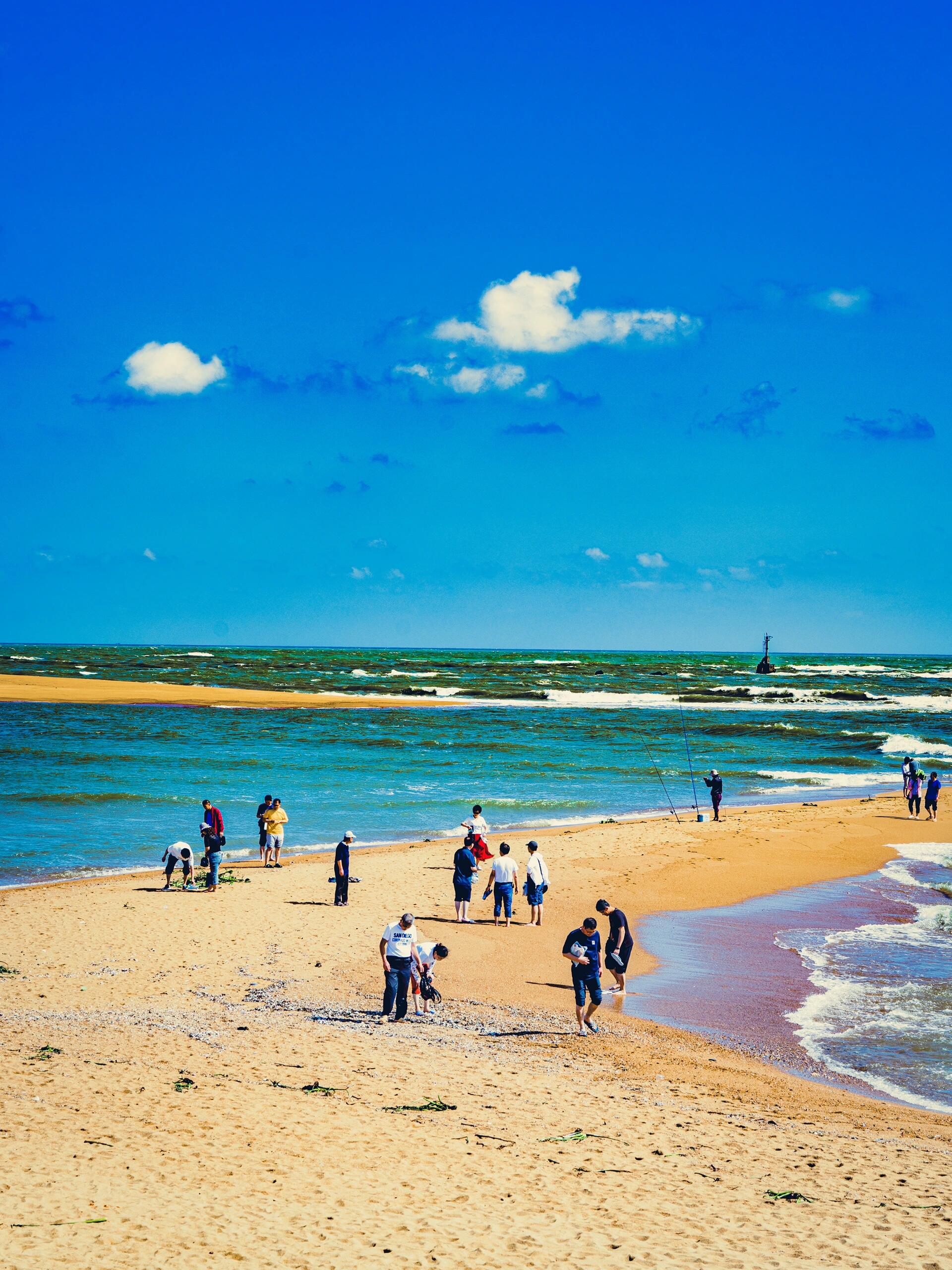 99博鳌玉带滩|过来感受她的神奇 玉带滩是一条自然形成的,地形狭长