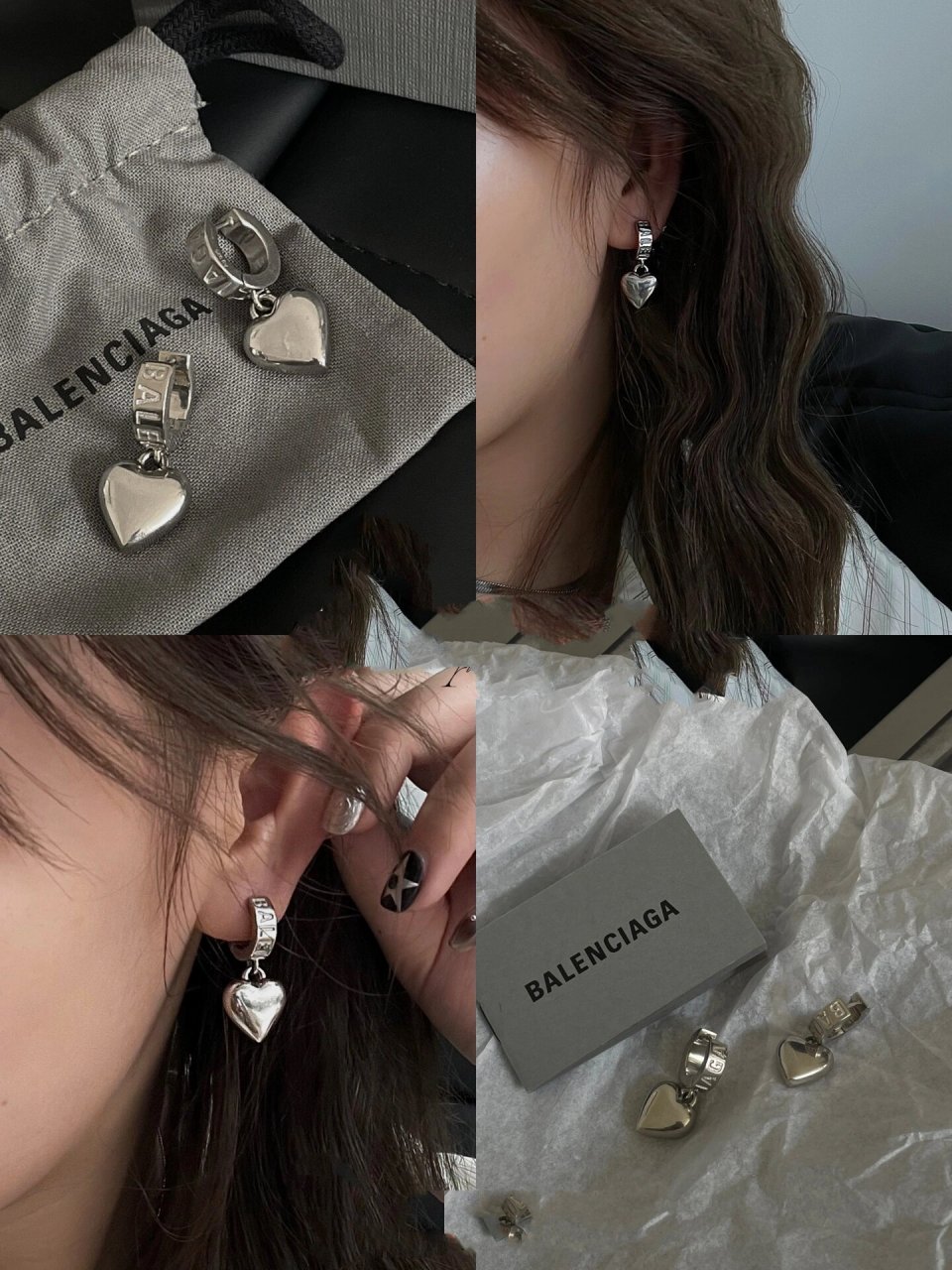 是谁买到了绝美balenciaga耳环7315 百搭中性风的一款小耳圈 潮人