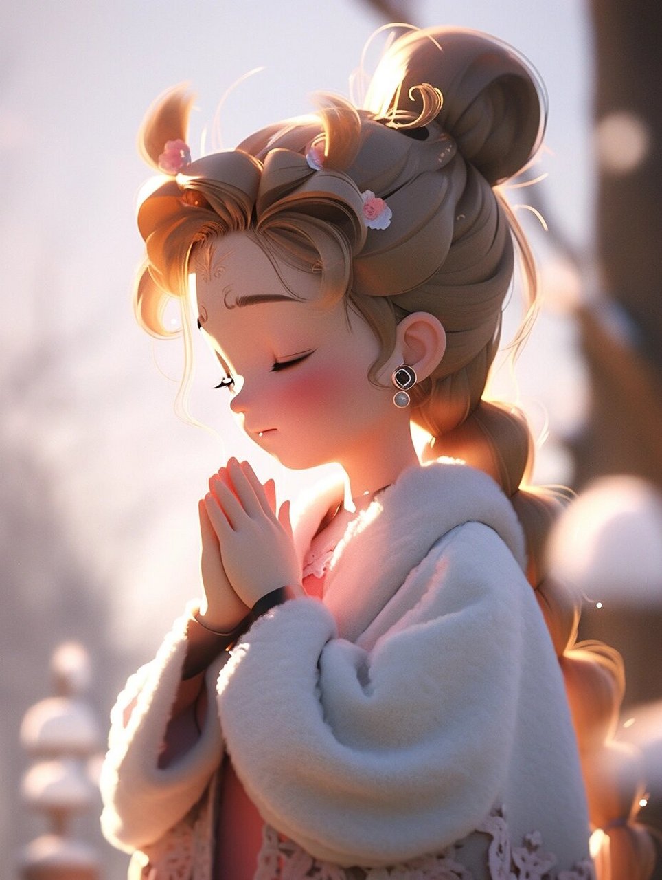 美少女许愿头像0278 祝各位美少女心想事成7893 #日常碎片