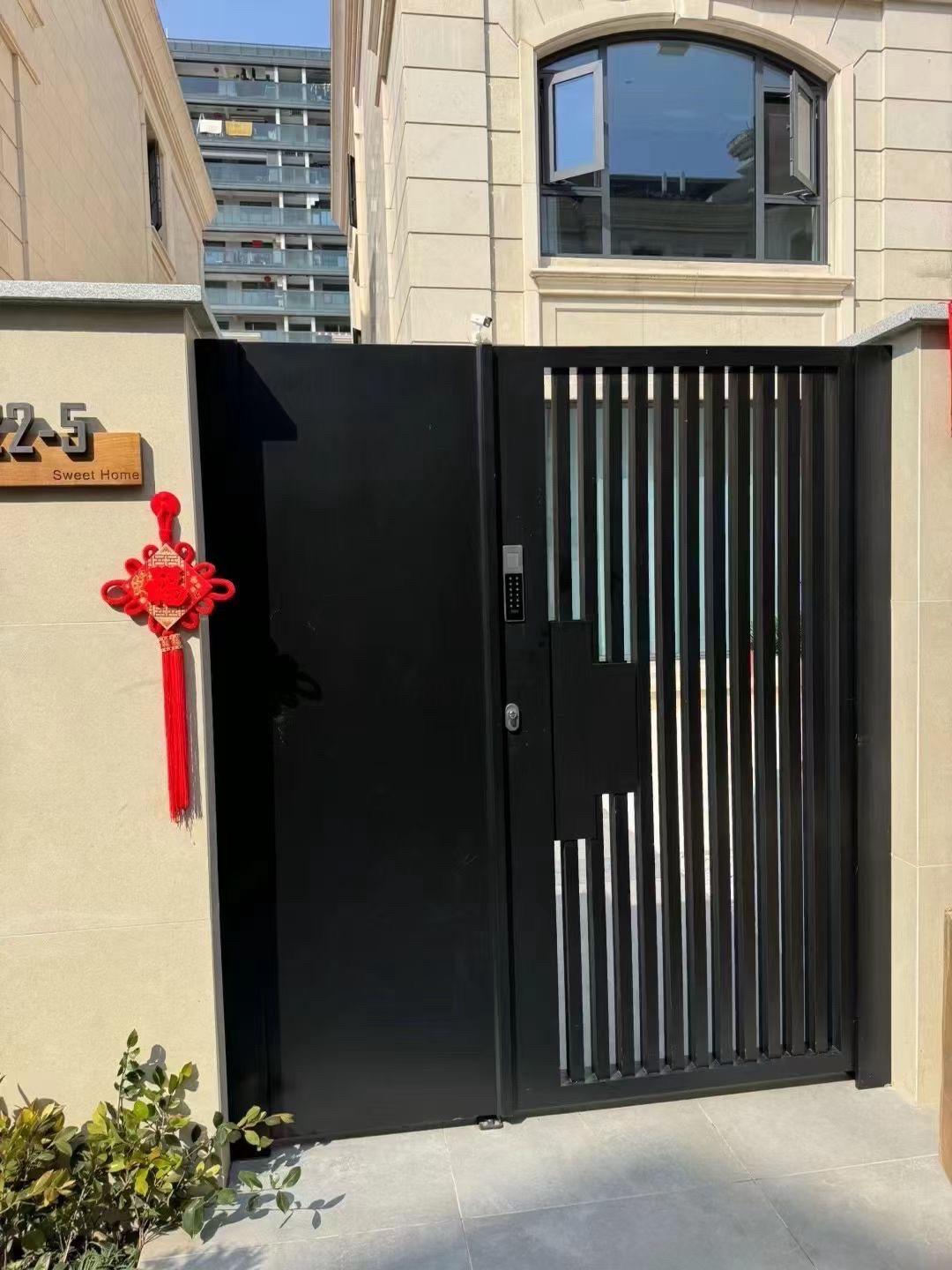 庭院大门围栏 铝艺庭院门 农村自建房入户大门 花园栅栏围栏 院子护栏