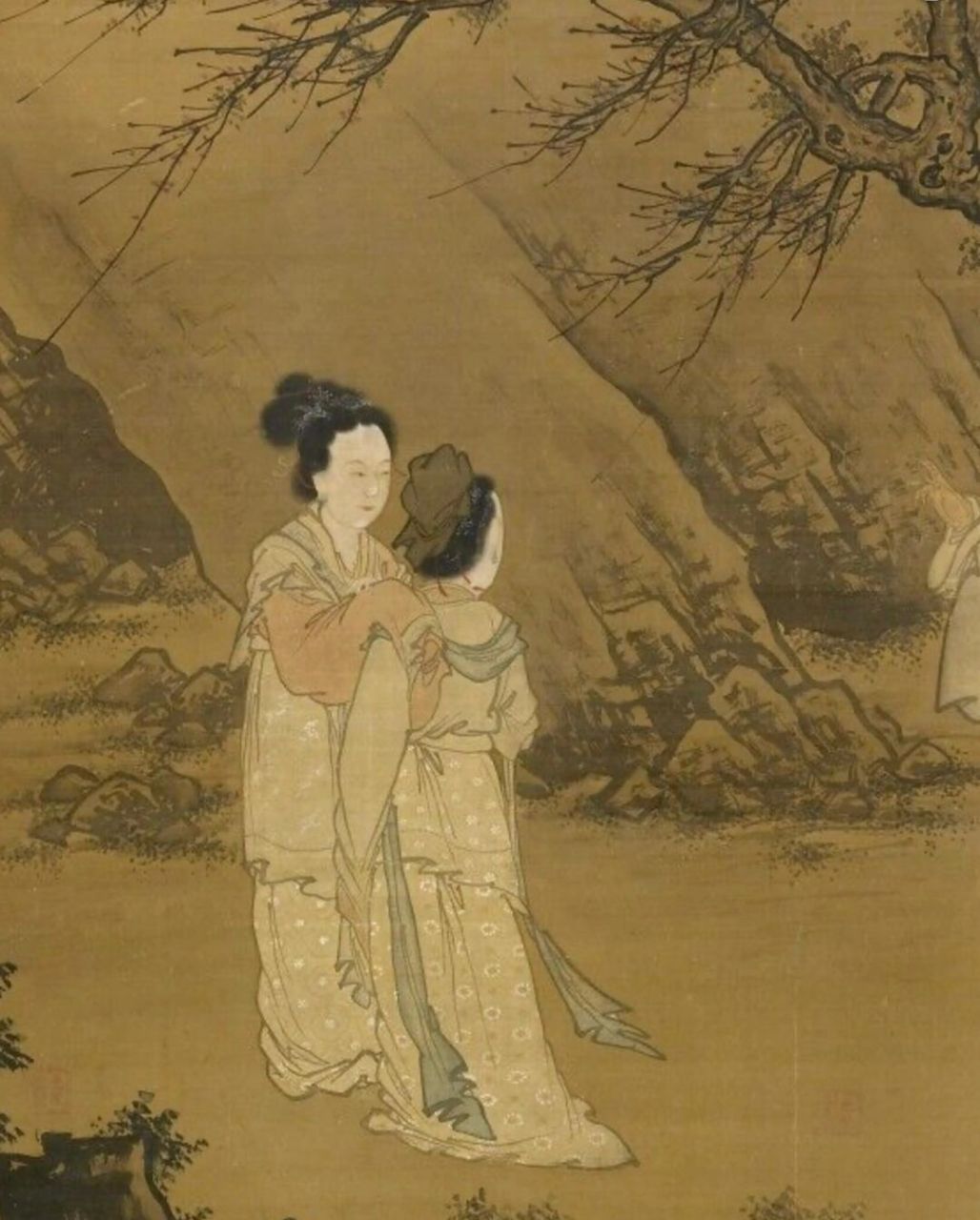 明 唐寅 王献之休妻 #艺术# #汉服# #国画