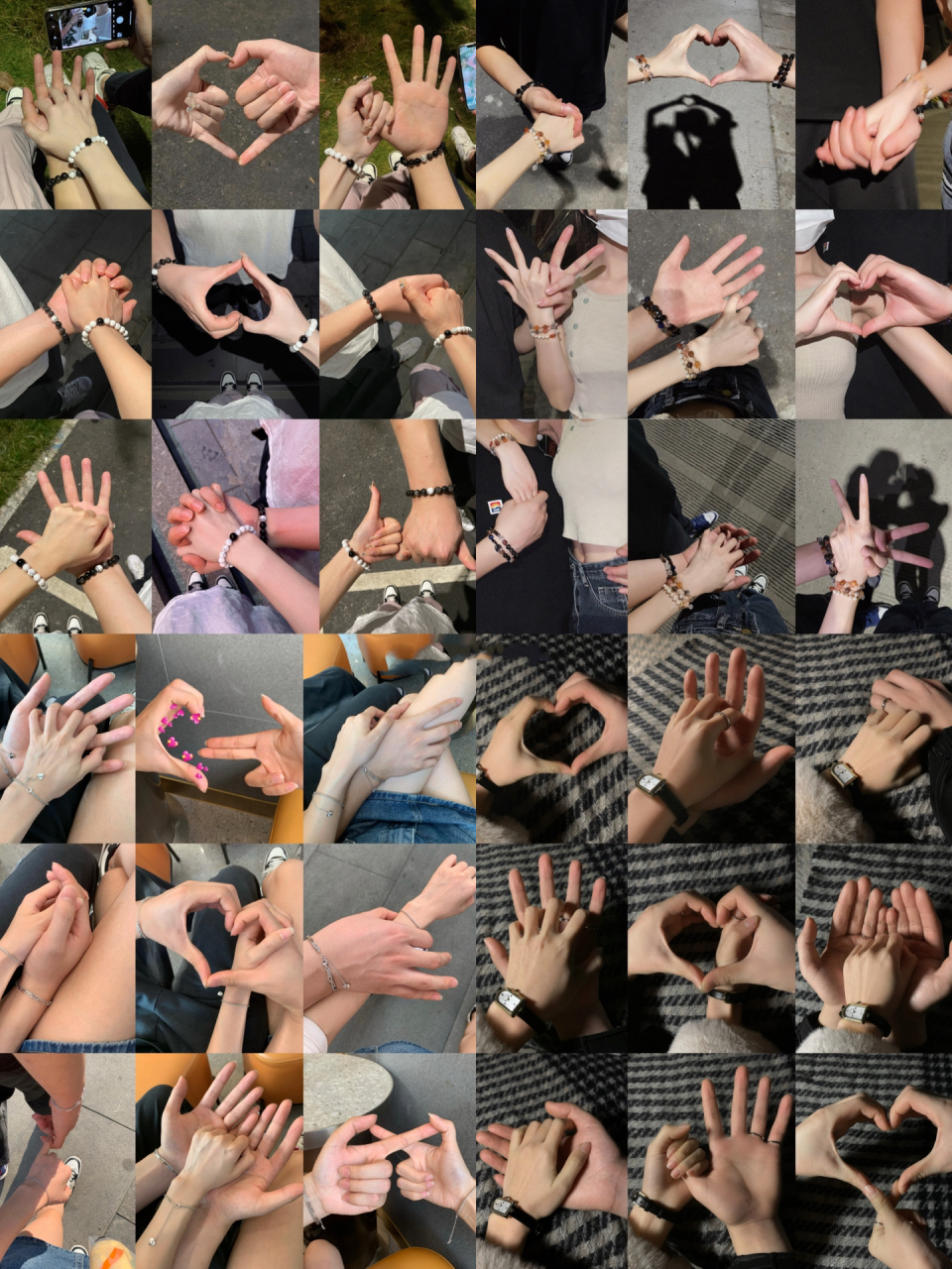 当然要和爱的人多牵手多拥抱 互戴对方名字约会打卡每个途径的地芬膊