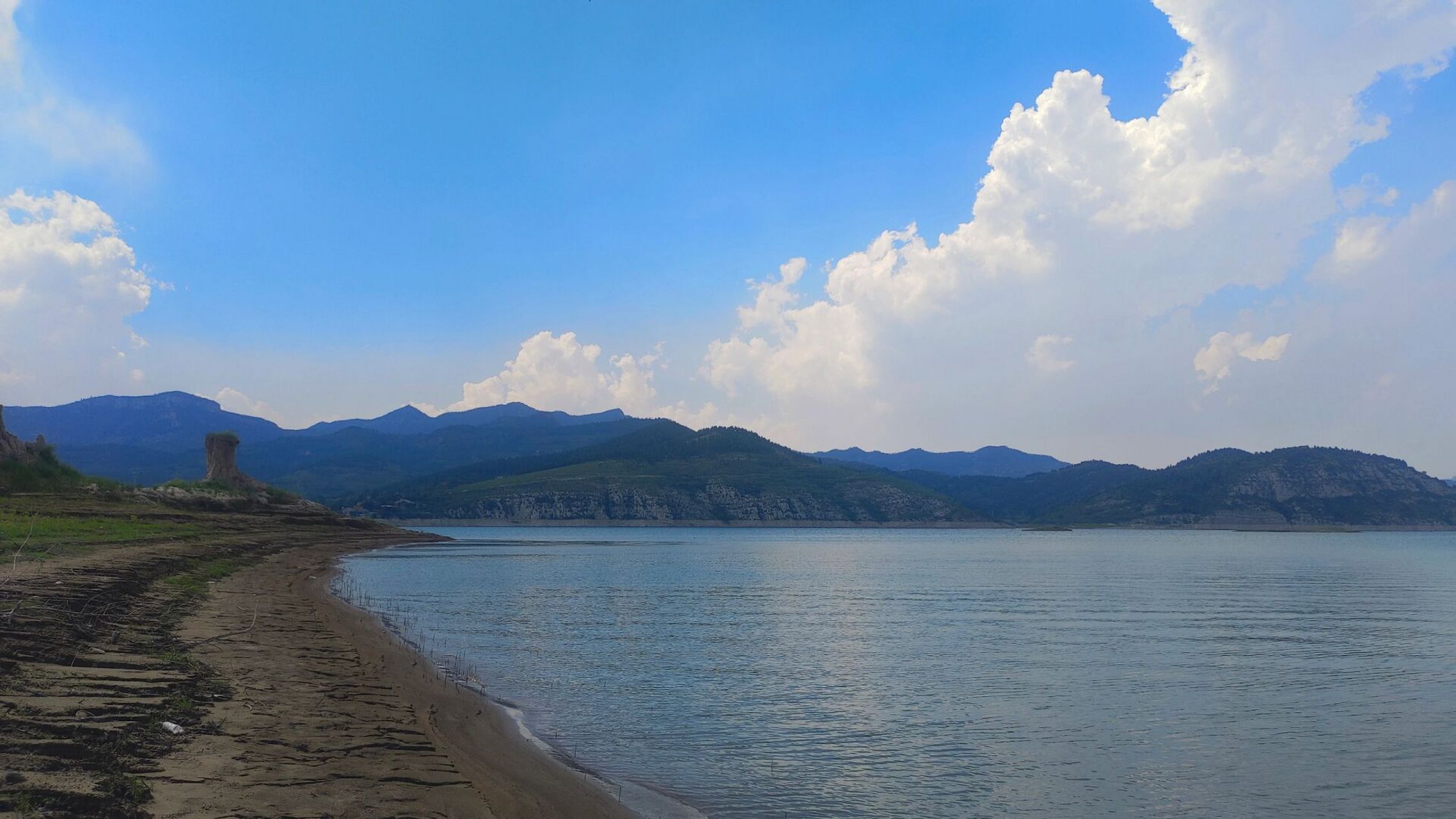 太河水库是淄博的饮用水源地,保护水源,河清海晏.