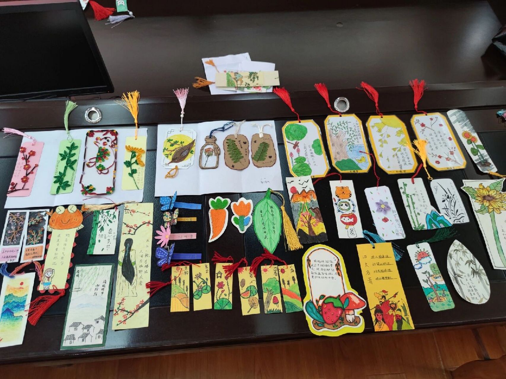 都进来夸|小学生手工作品|精美书签91 73上周和学校美术老师们一