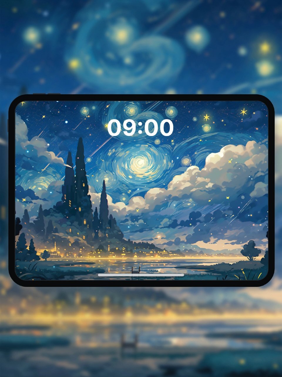 ipad&手机壁纸 | 梵高·深邃星空之谜 no.