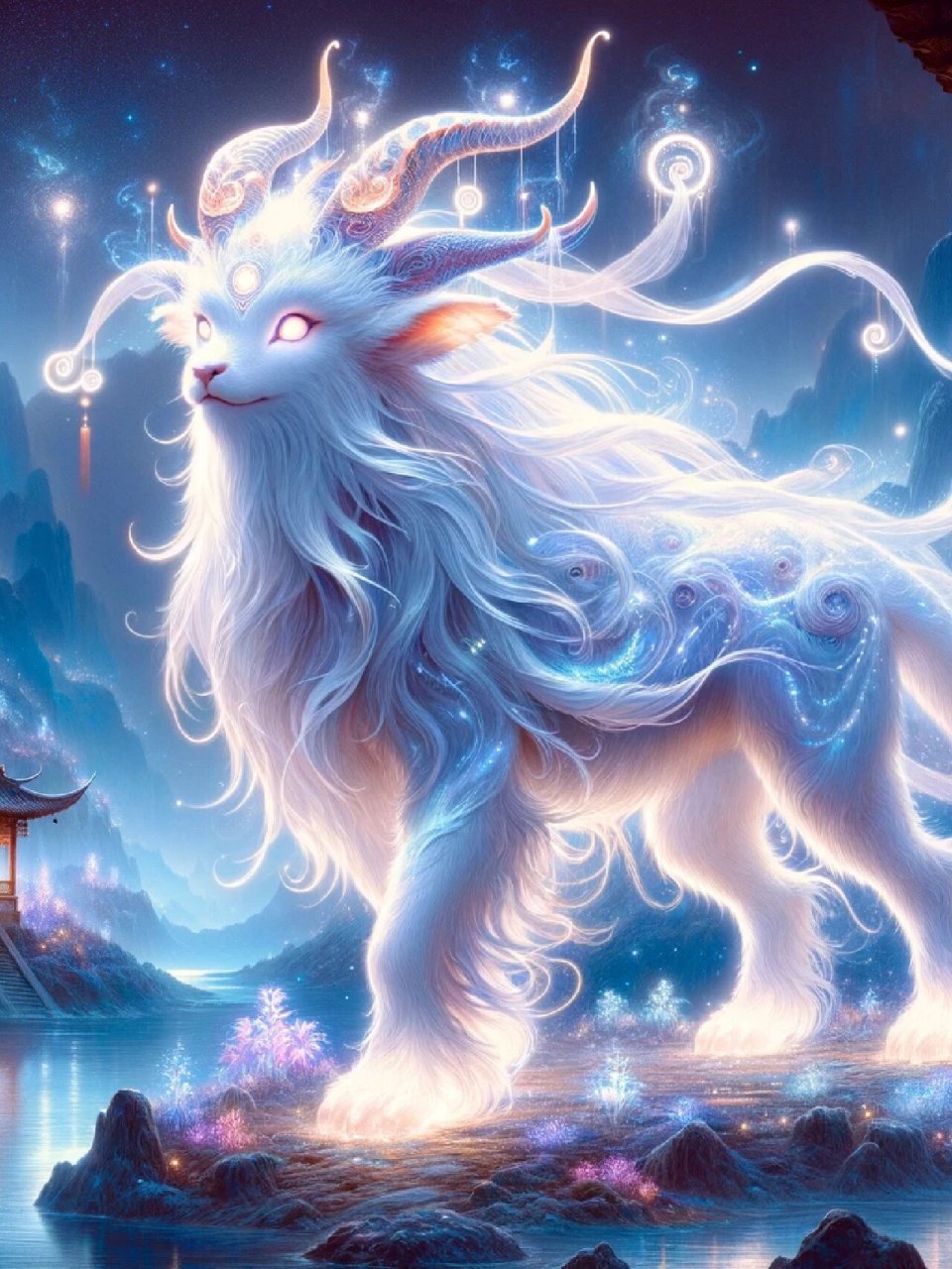 白泽是古代神话《山海经》中的一种神秘神兽,它的诞生和容貌都充铝怂