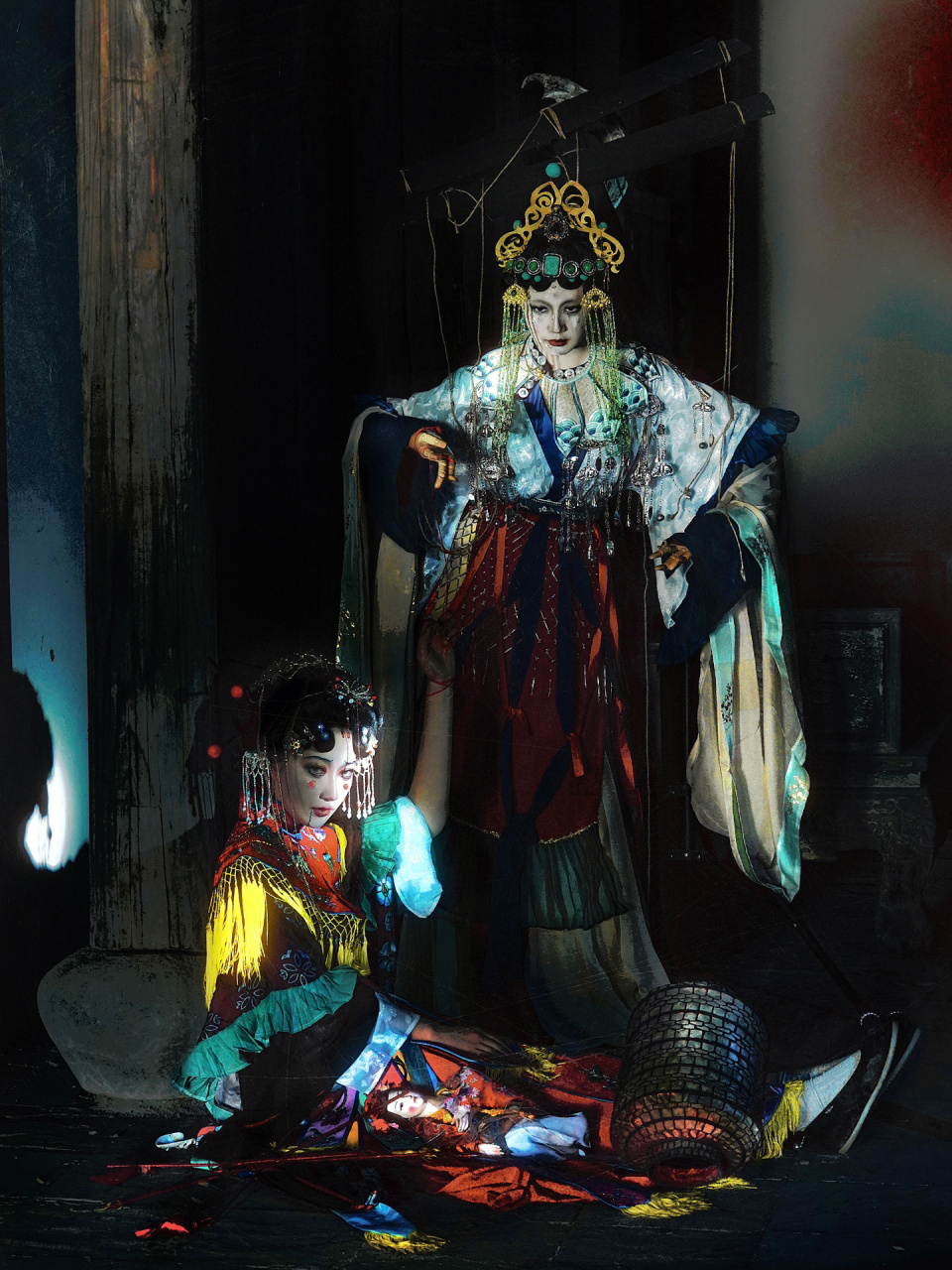 "人皮傀儡"|中式恐怖 摄/后:我 策划:(下乡版) 出镜:  妆造