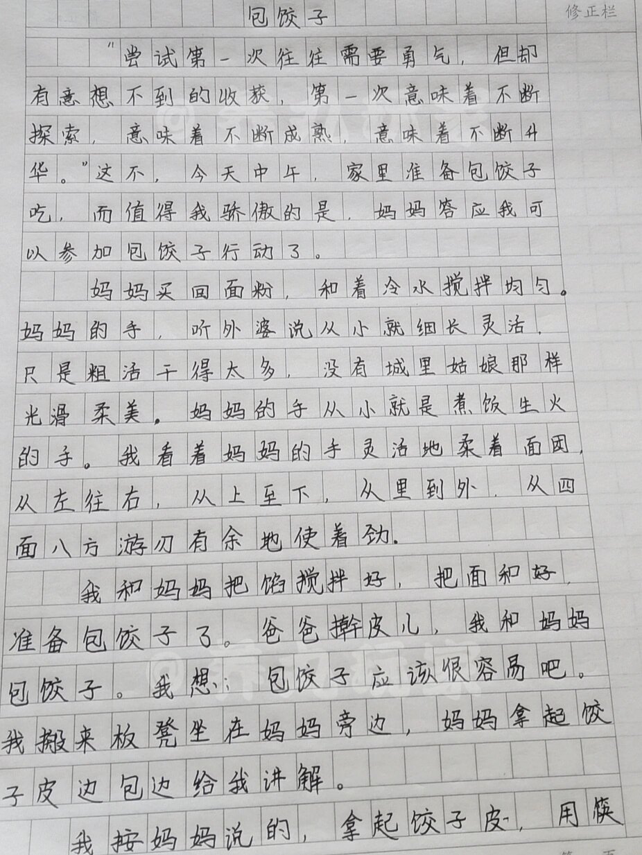 关于春节的作文吃饺子图片