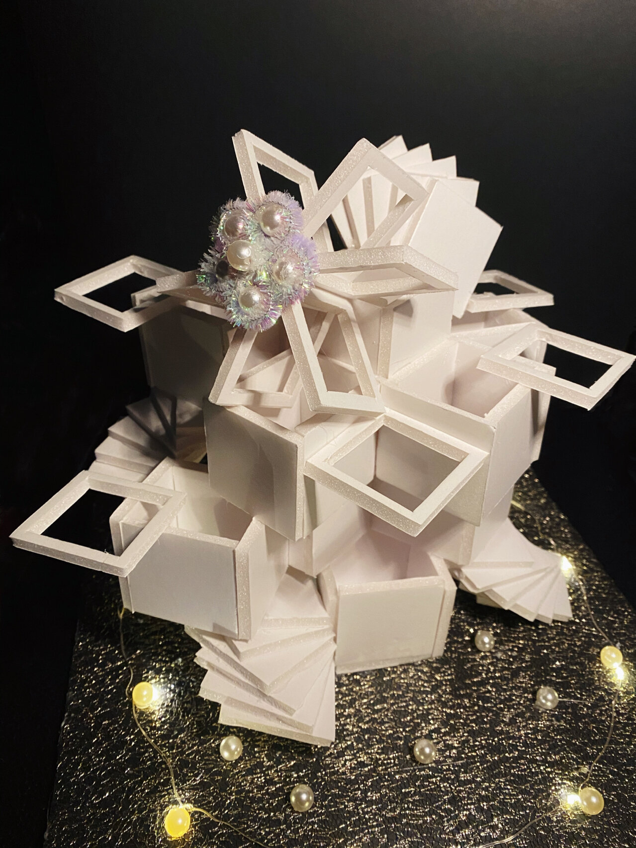 立构作业—面的立体构成 5*5白色kt板