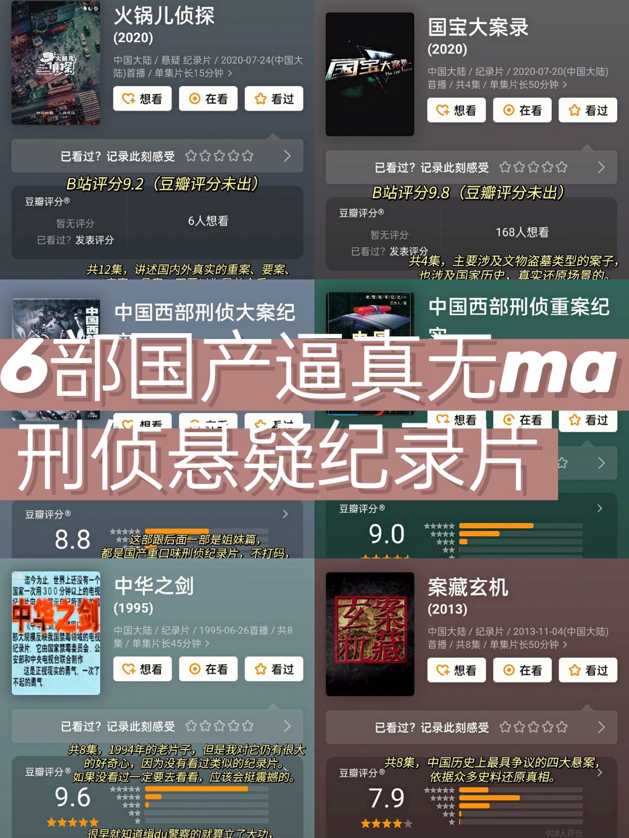 66615部必看国产高能烧脑78刑侦悬疑纪录片