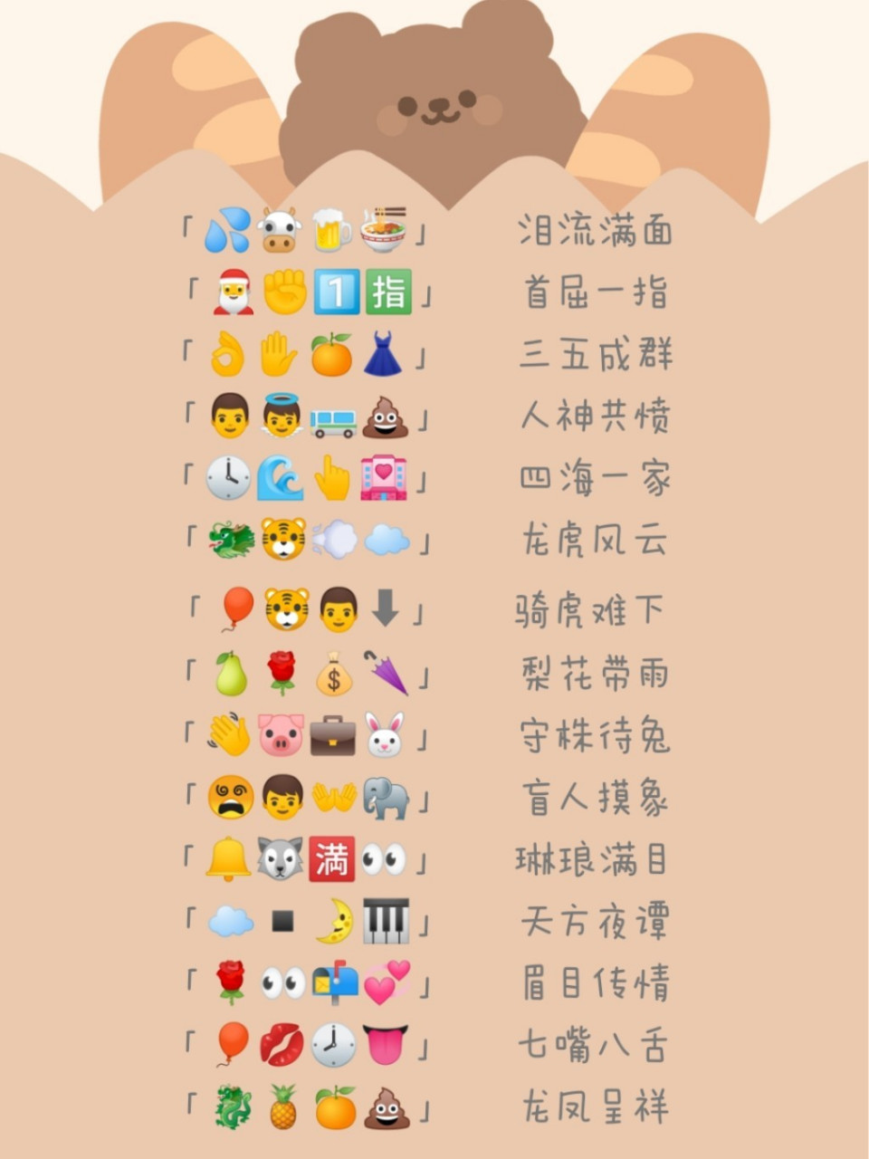 猜成语 | 第二弹 来啦来啦 看小表情猜成语,容易上瘾 969696