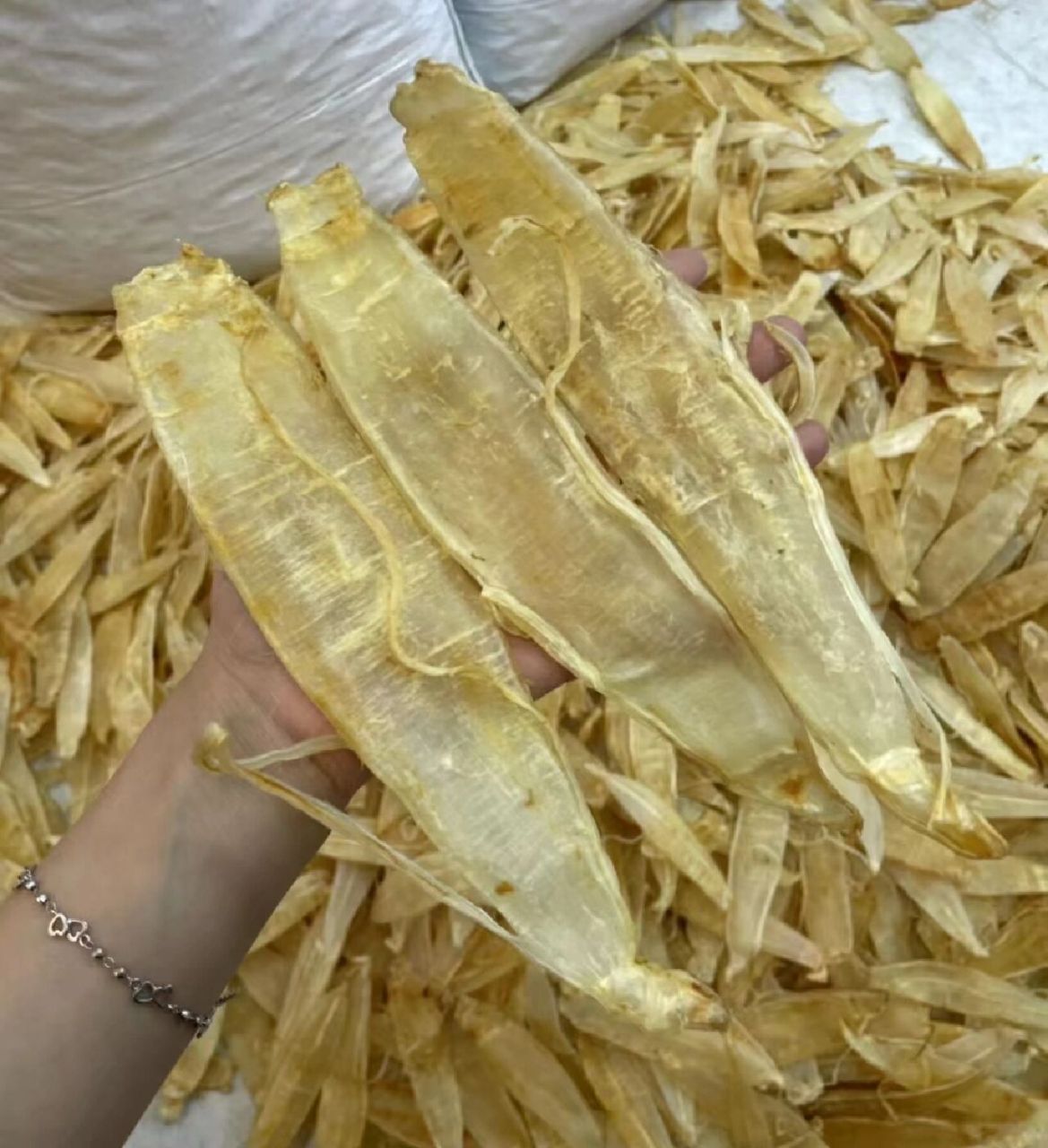 双须金龙胶94厚肉,胶质好鱼胶具有滋阴润肺的功效,坚持长期吃鱼胶