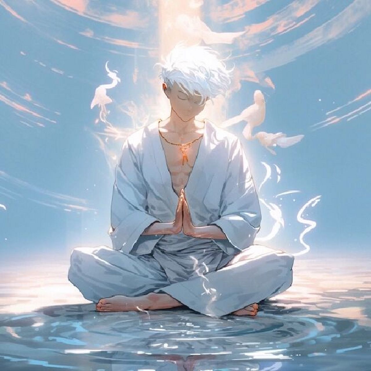 打坐少年 | 这个v领我爱了 | 男生头像 空即是色,色即是空