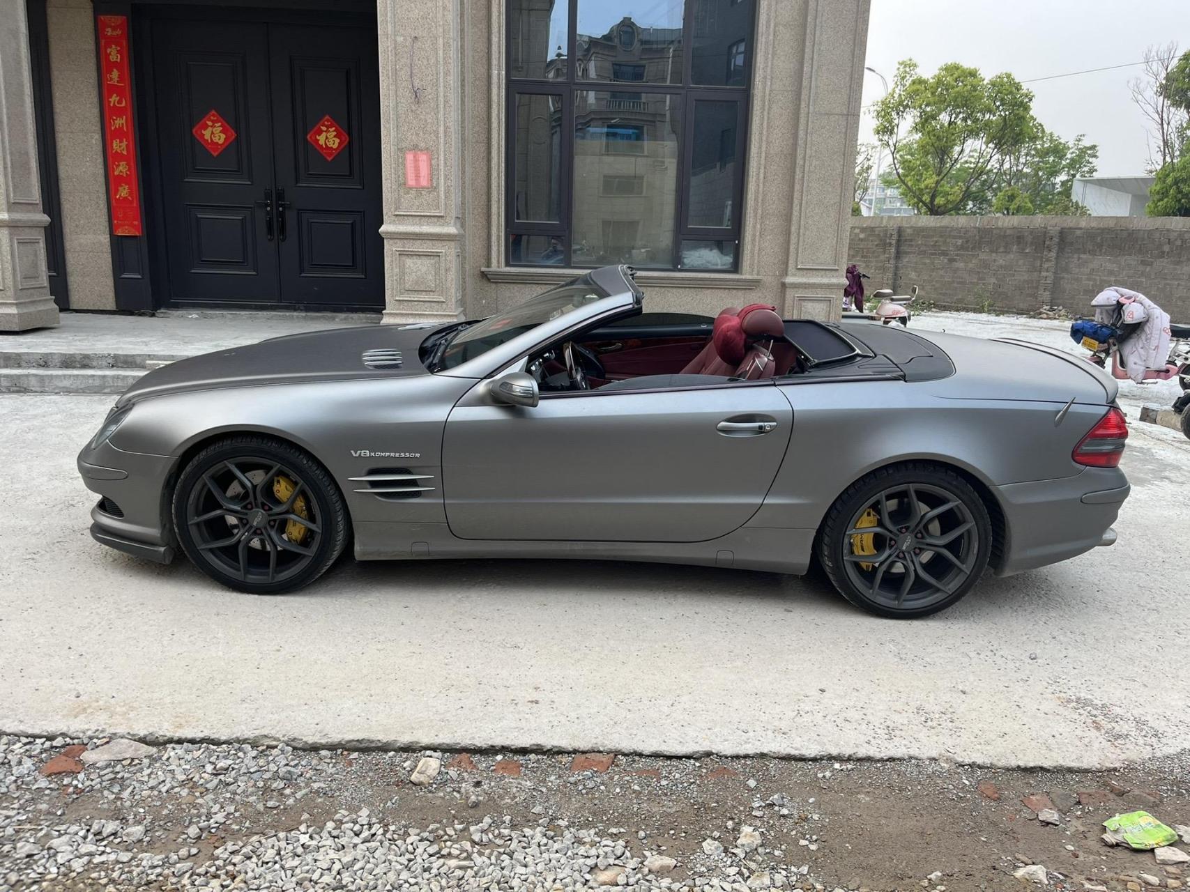 一代经典奔驰sl500敞篷跑车 6万多公里