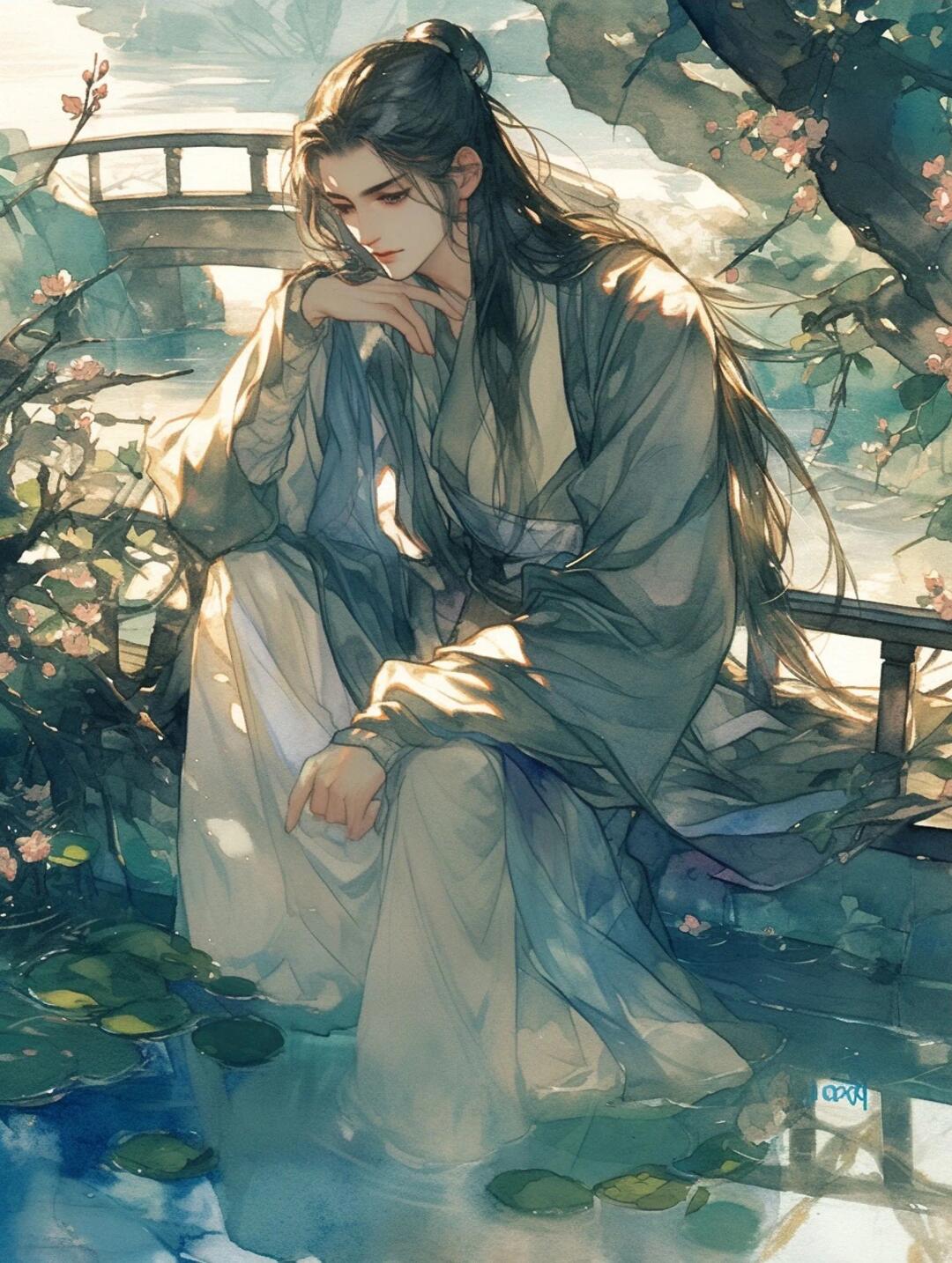 可商素材|古风美男