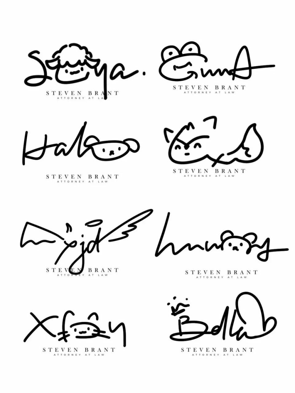 你留名我设计手写签名设计英文签名设计 #艺术签名设计# #个性签名