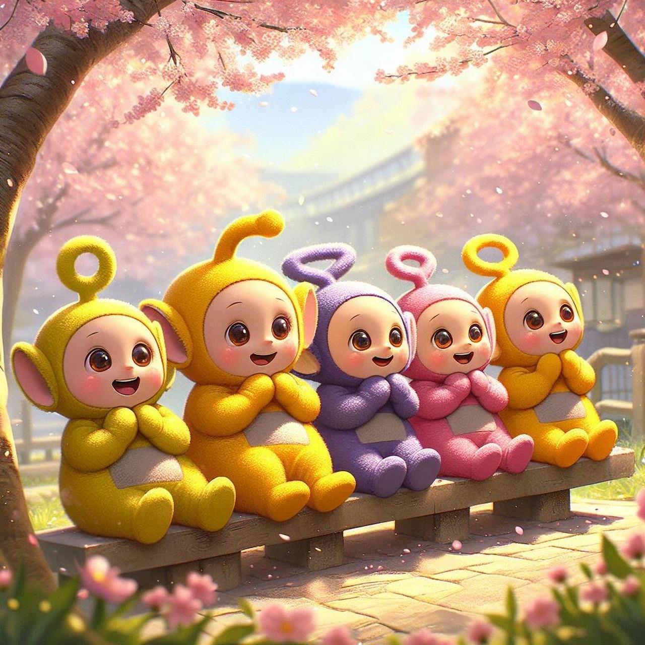 天线宝宝可喜欢春天了 祝你们春天愉快96