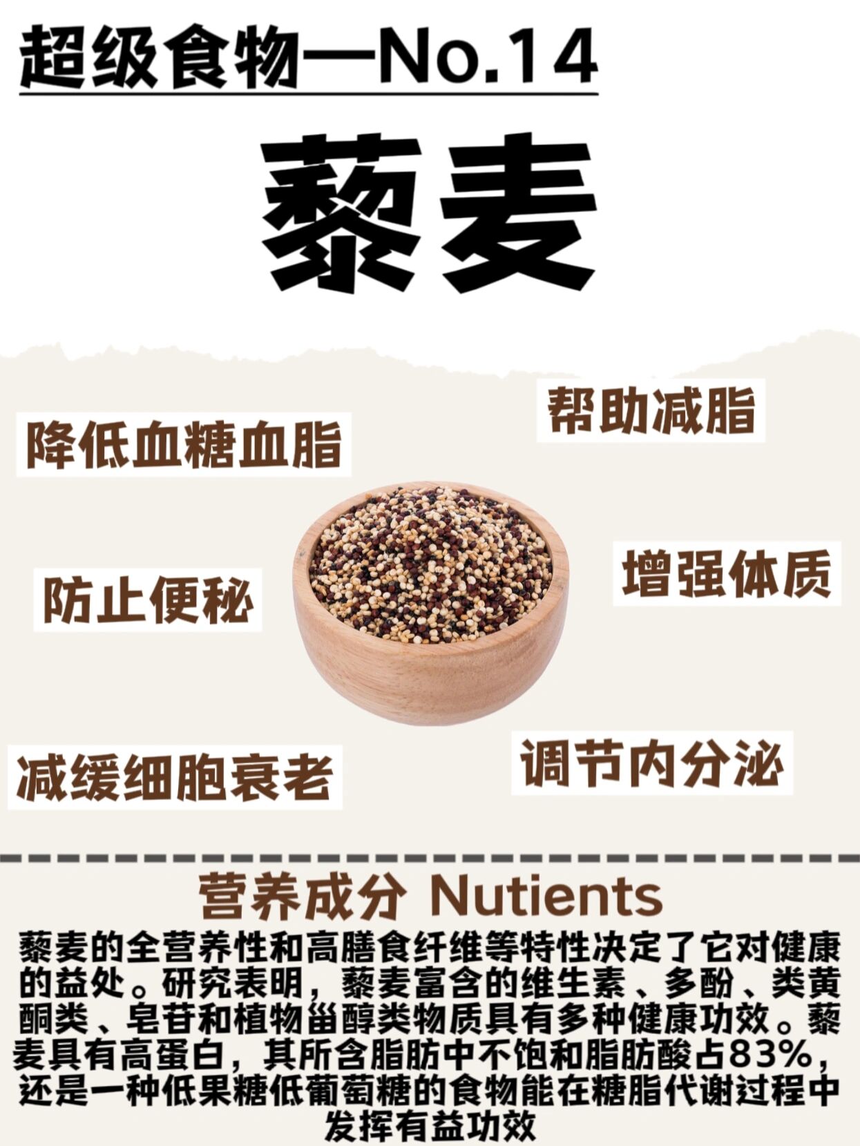 蛋白6015吃不胖 96藜麦的营养价值超过任何一种传统的粮食作物