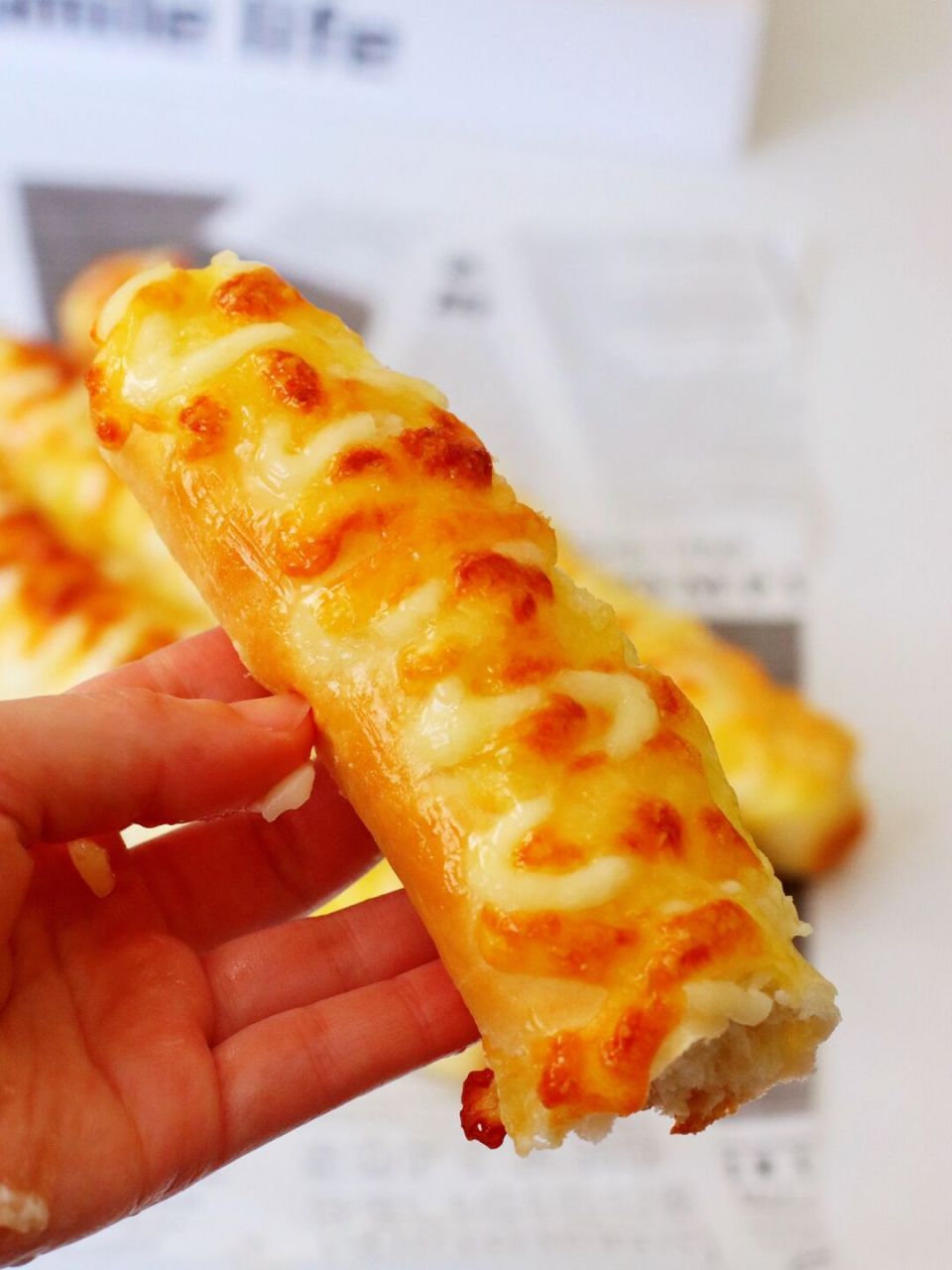 私房爆款||芝士面包条,一次成酵简单又好吃 979797979797