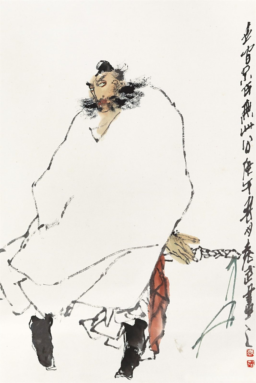 画家袁武人物画