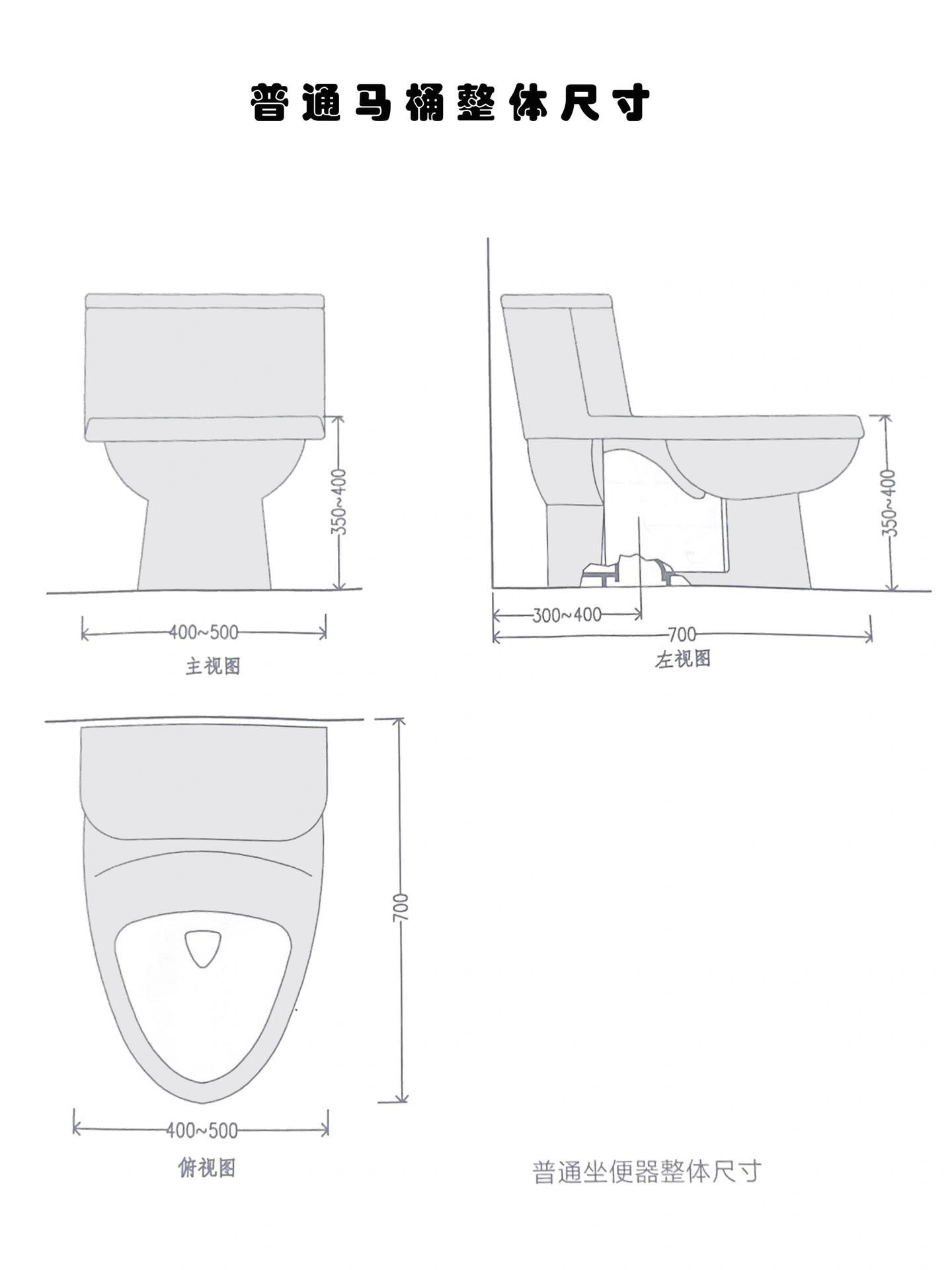 马桶规格尺寸详细图图片