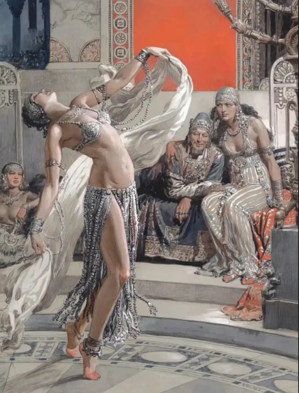 《七重纱之舞》 在传说中,莎乐美在希律王面前起跳的绝美舞蹈就是著名