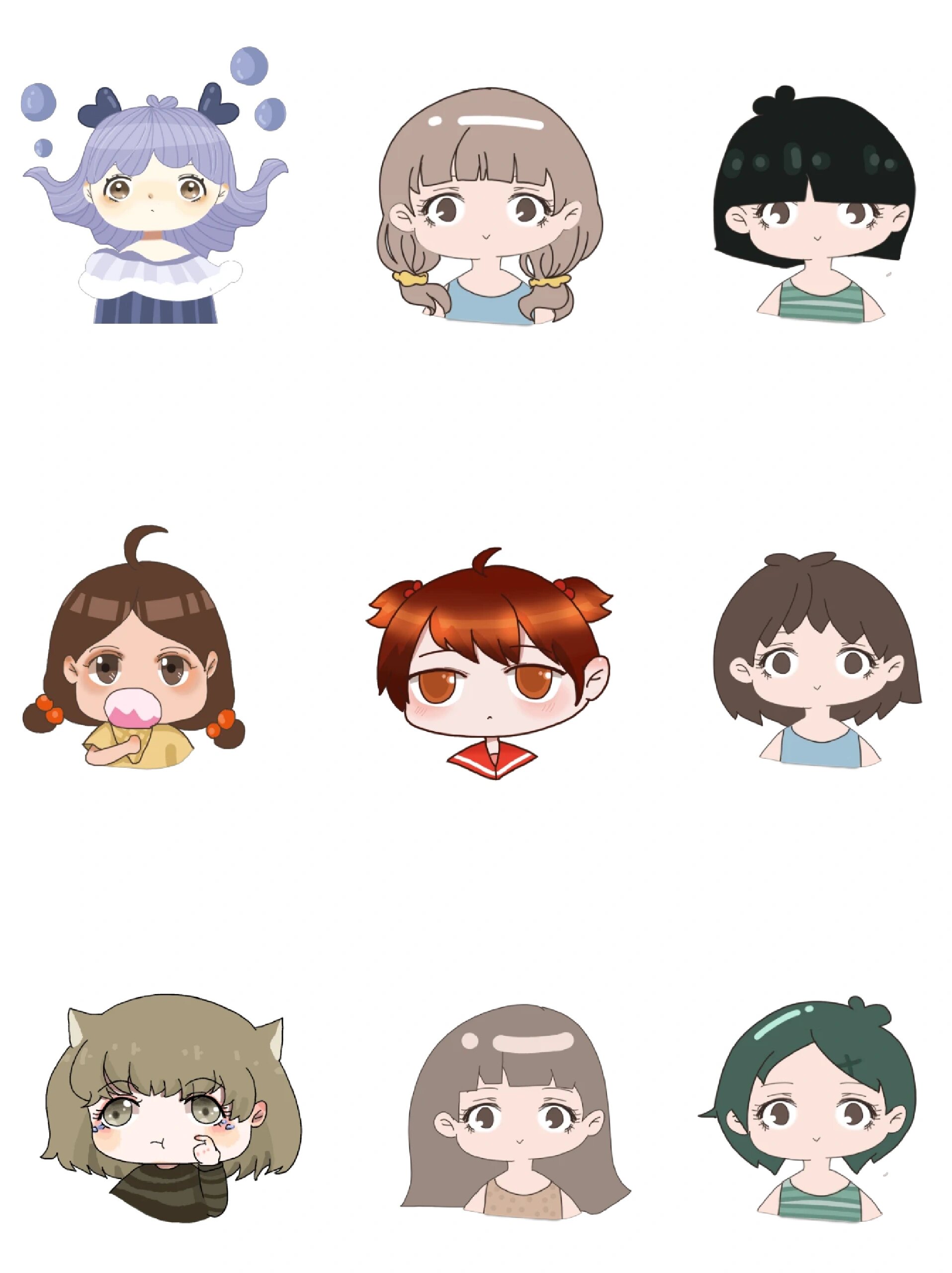 卡通·动漫人物免抠素材9696  一花一世界,一叶一菩提.