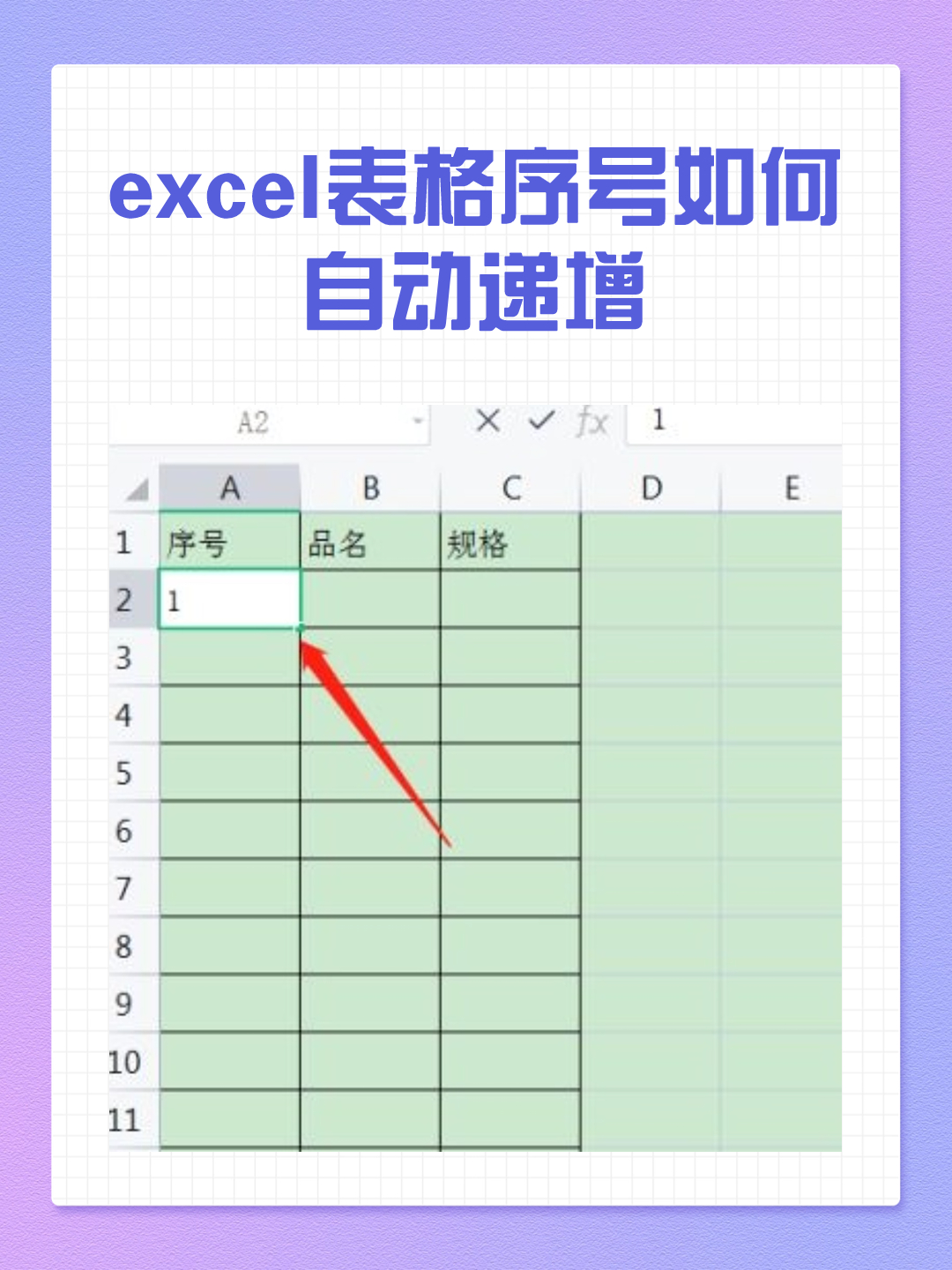 表格序号2-1-1