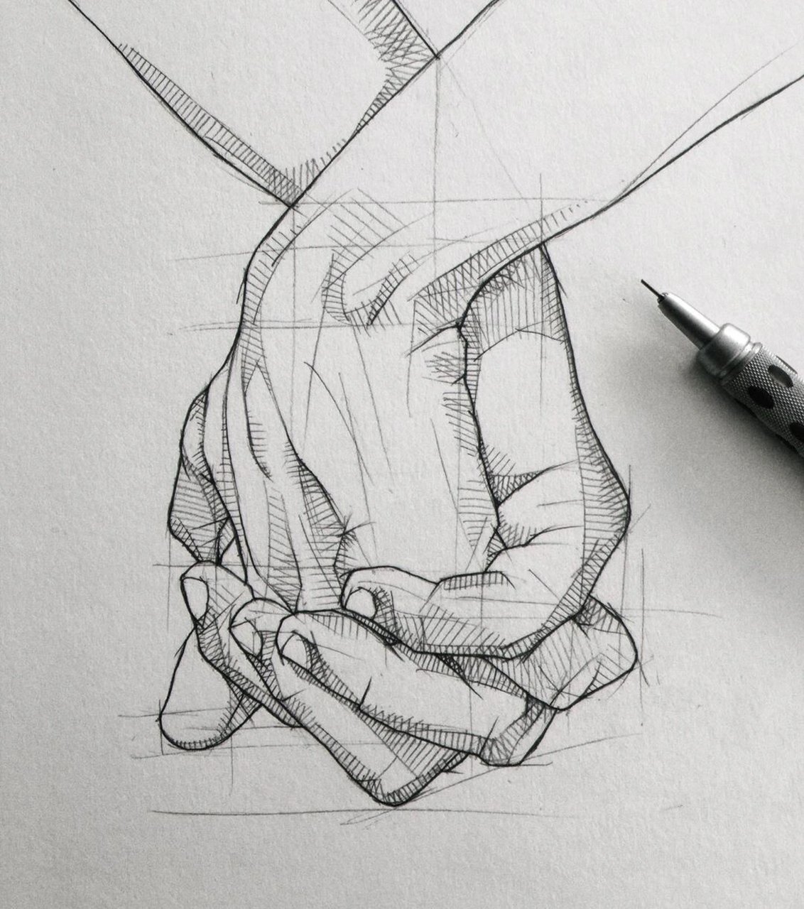 手势基本构图 手势构图与绘画素材分享