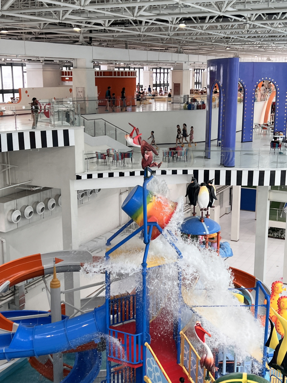 大连拾贝湾水上乐园  早上10点多过去的,下午3点也没玩完.