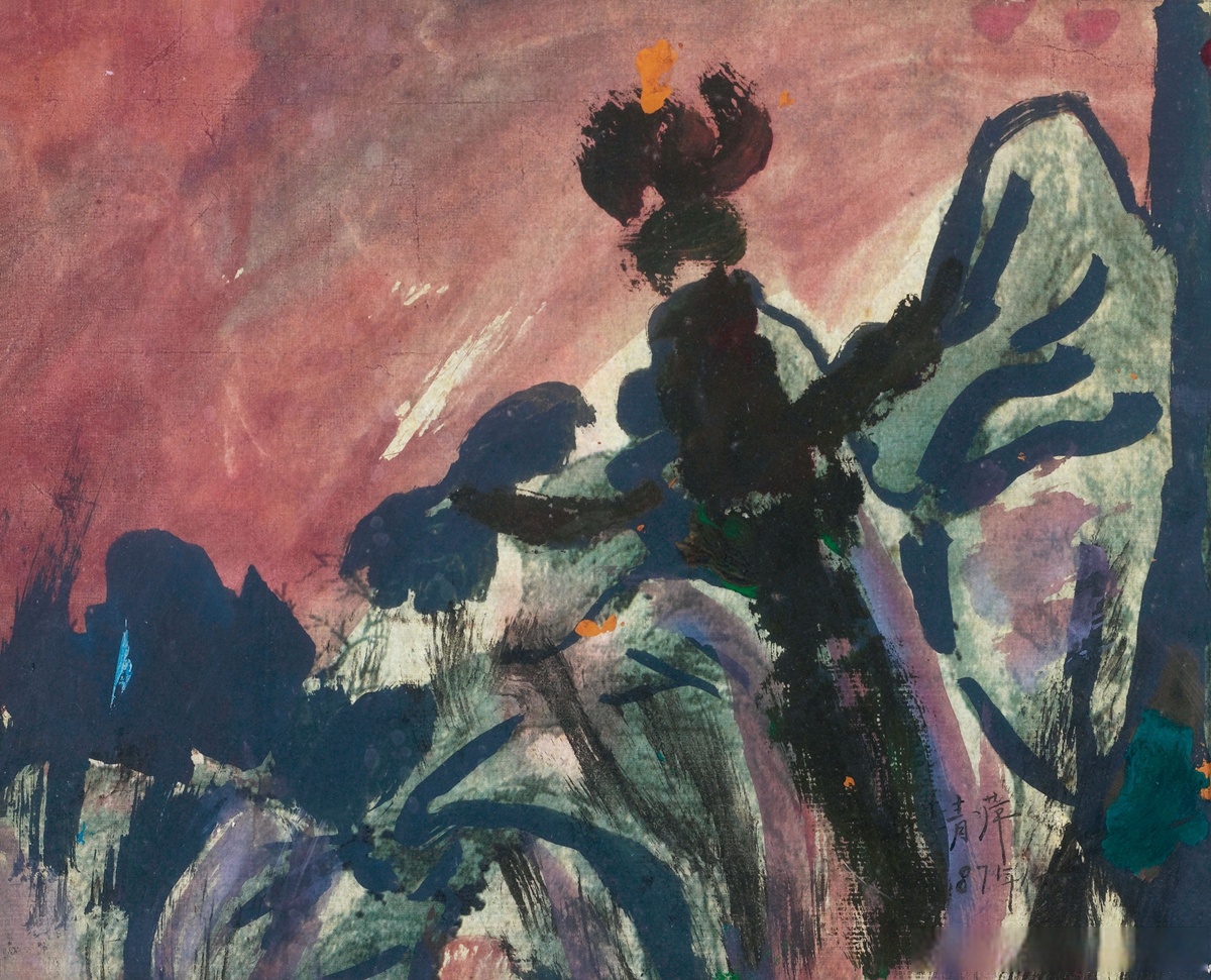 画家李青萍油画