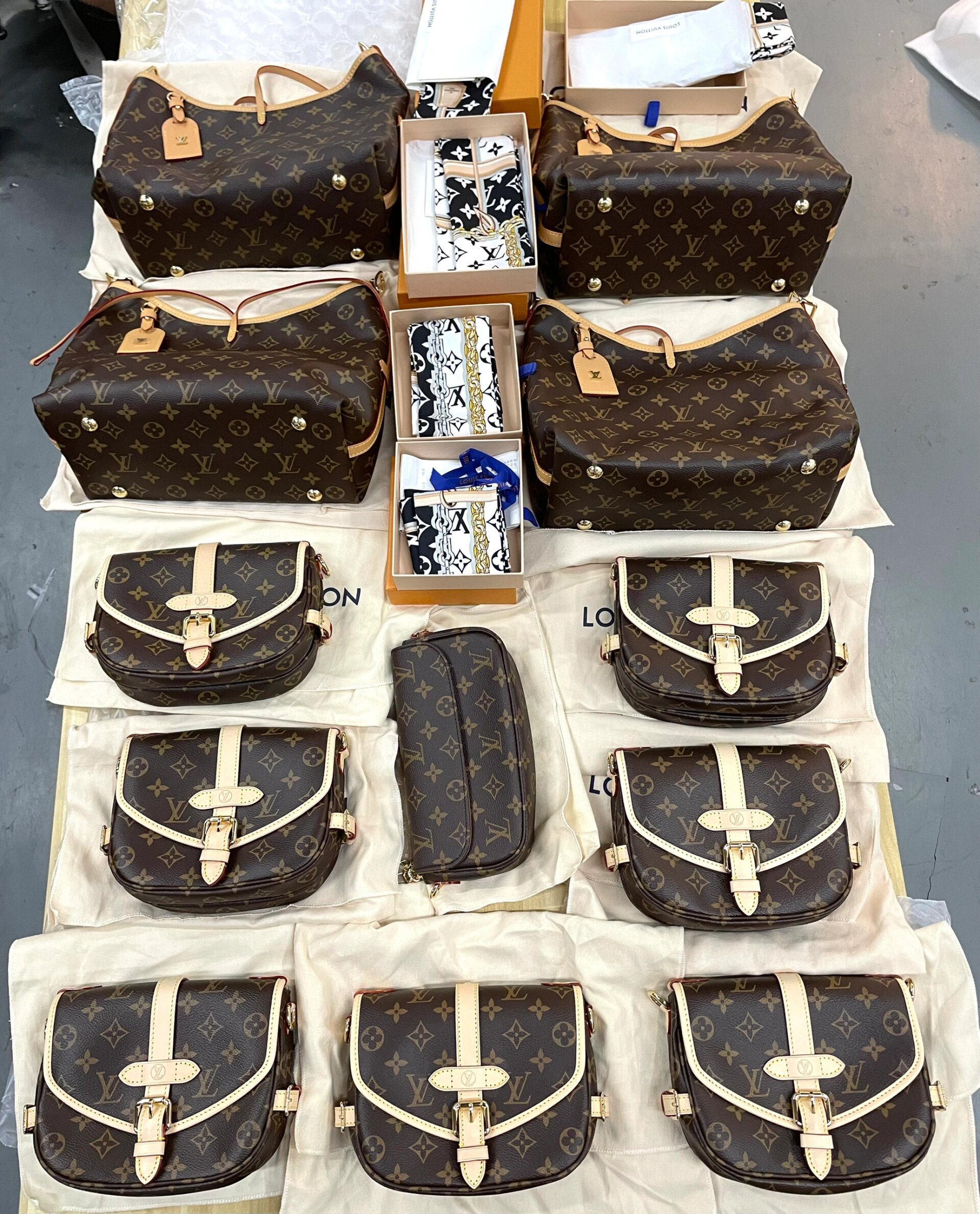 lv 老花carryall pm 小号 saumur bb双子星