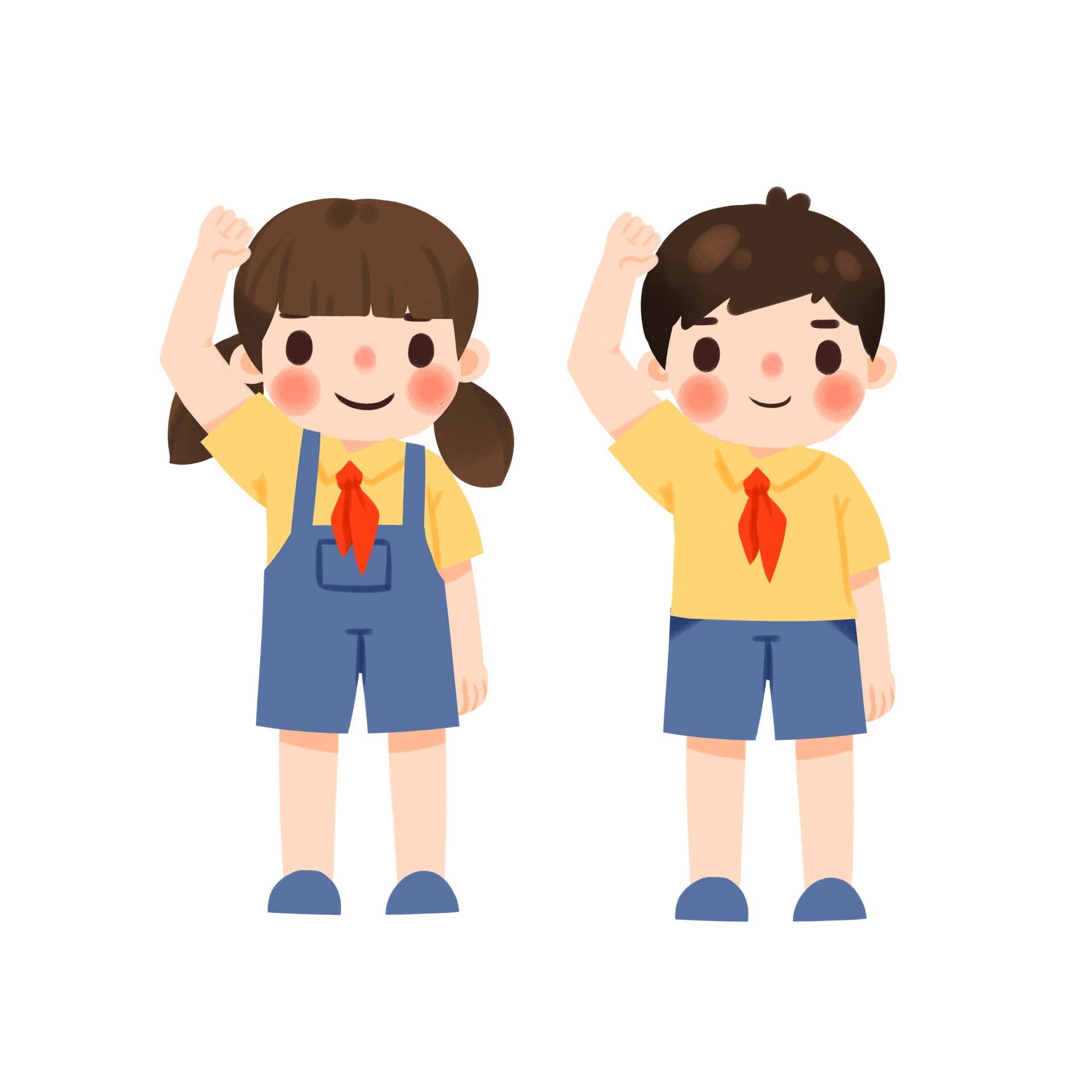 卡通6015人物少先队员969696