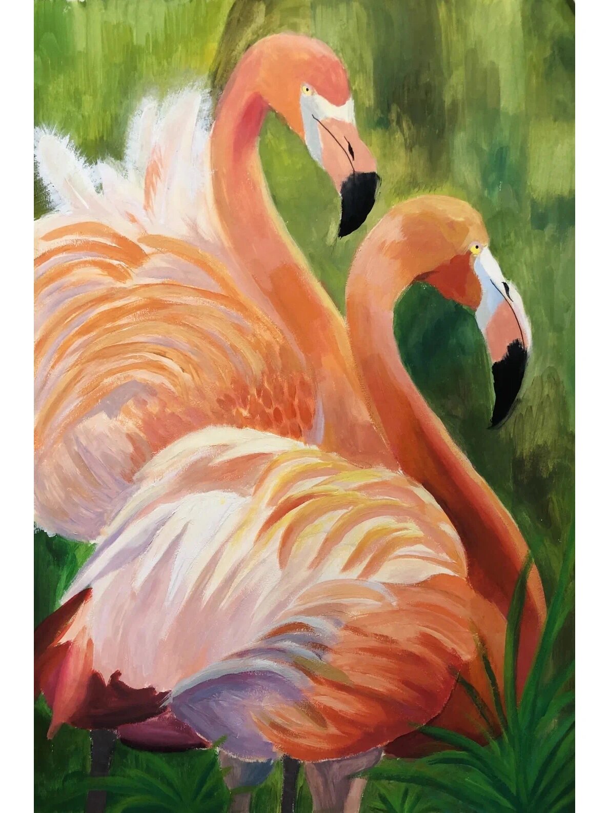 水粉动物 最近智绘美术六年级的孩子们利用水粉颜料绘画了一组动物