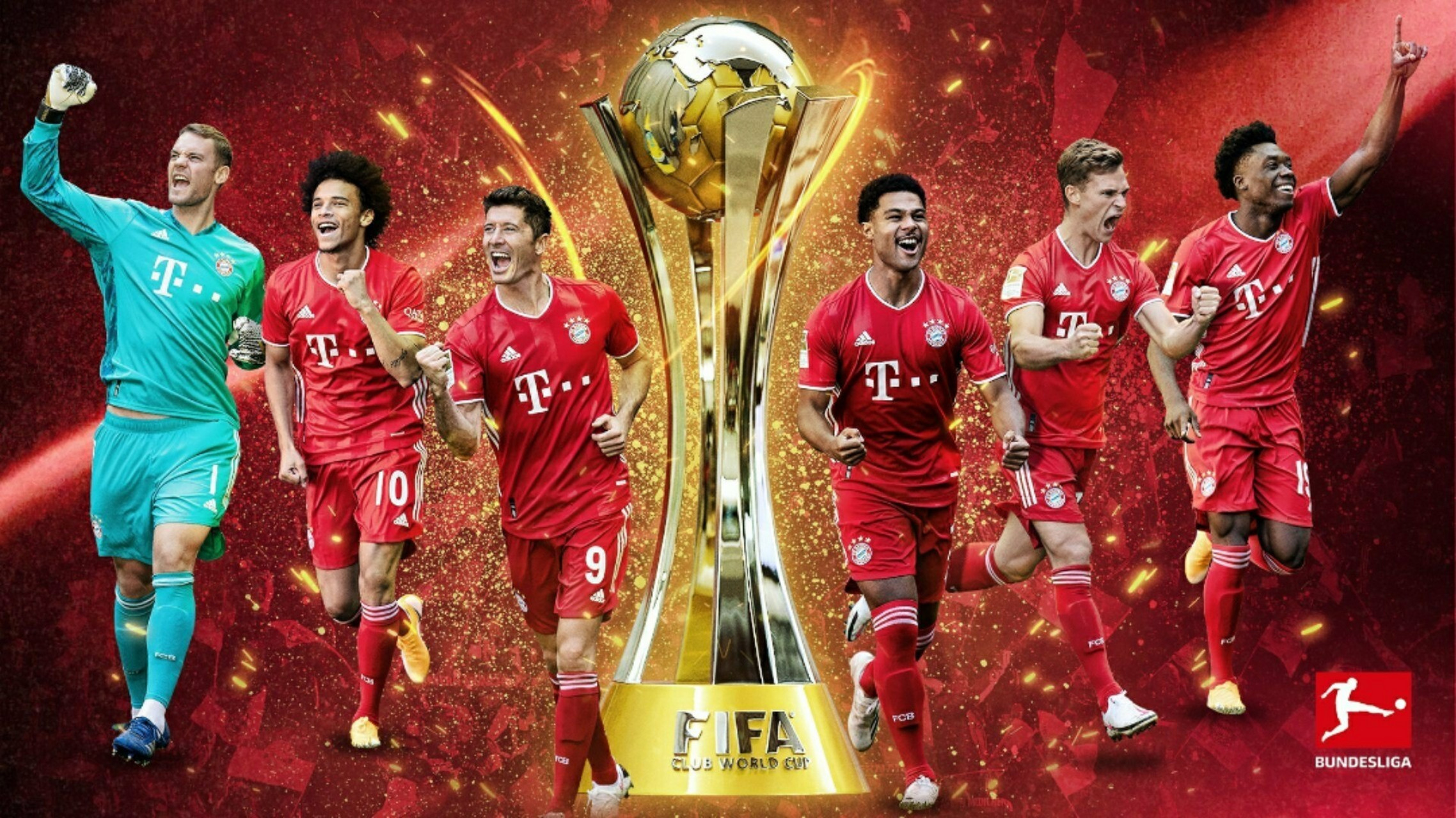 拜仁慕尼黑加冕六冠王 德甲冠军96 德国杯冠军96 德国超级杯冠军